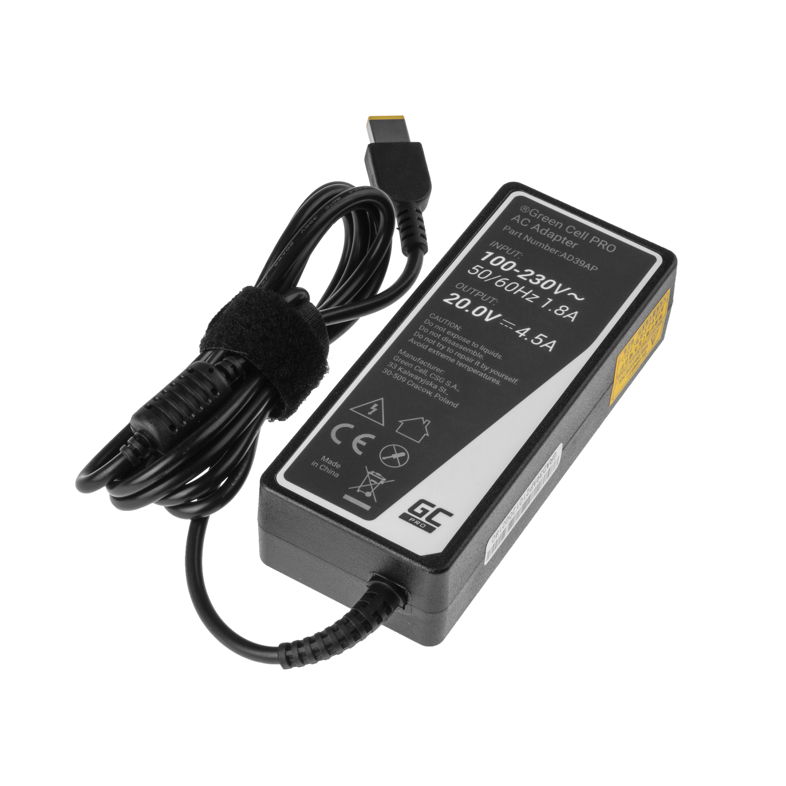 Greencell PRO Laptop Charger for Lenovo G500 G510 Z710 Z51 Z51 20V 4.5A 90W