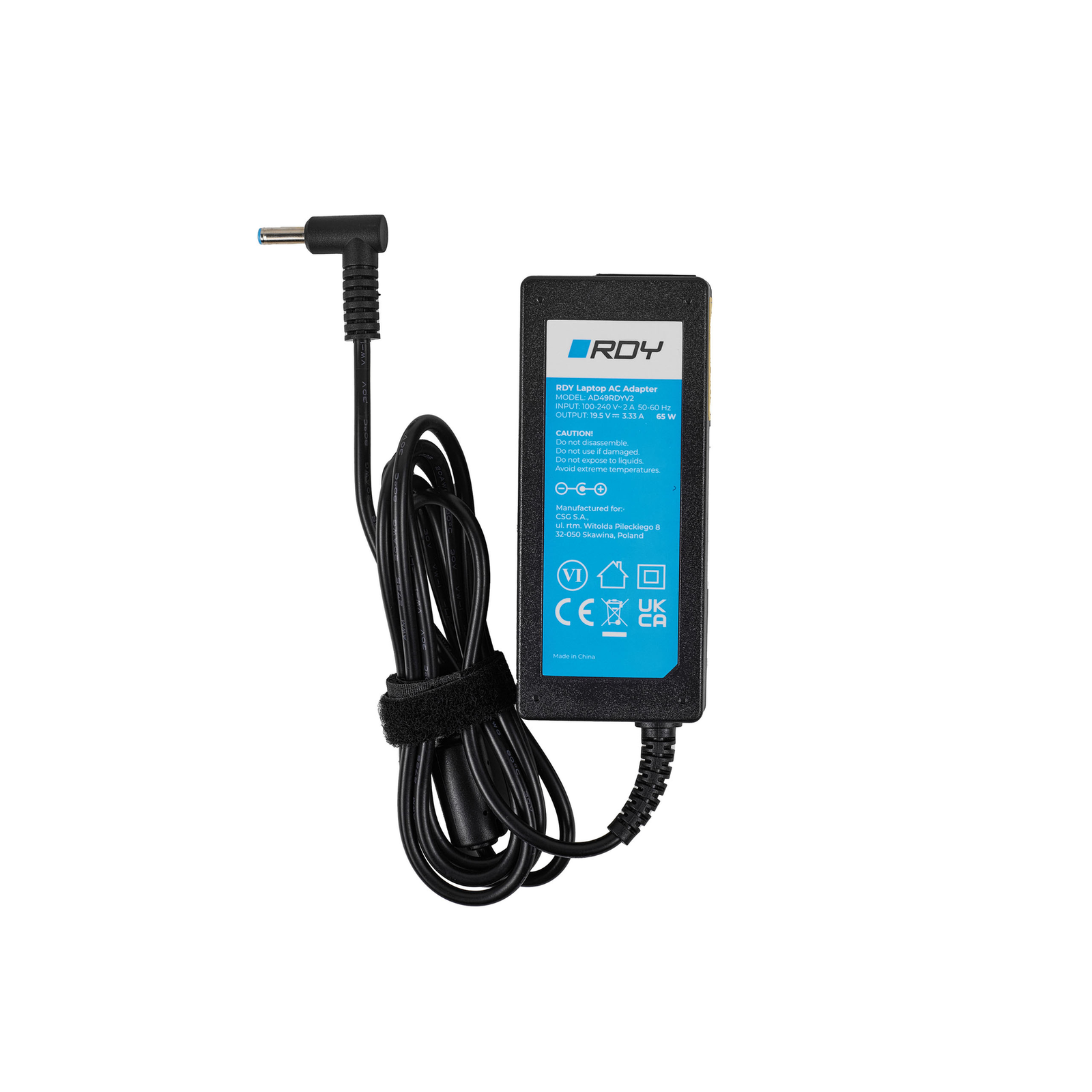 Greencell Laptop Charger RDY 19.5V 3.33A 65W HP 250 G2 G3 G4 G5 15-R 15-R100NW 15-R101NW 15-R104NW