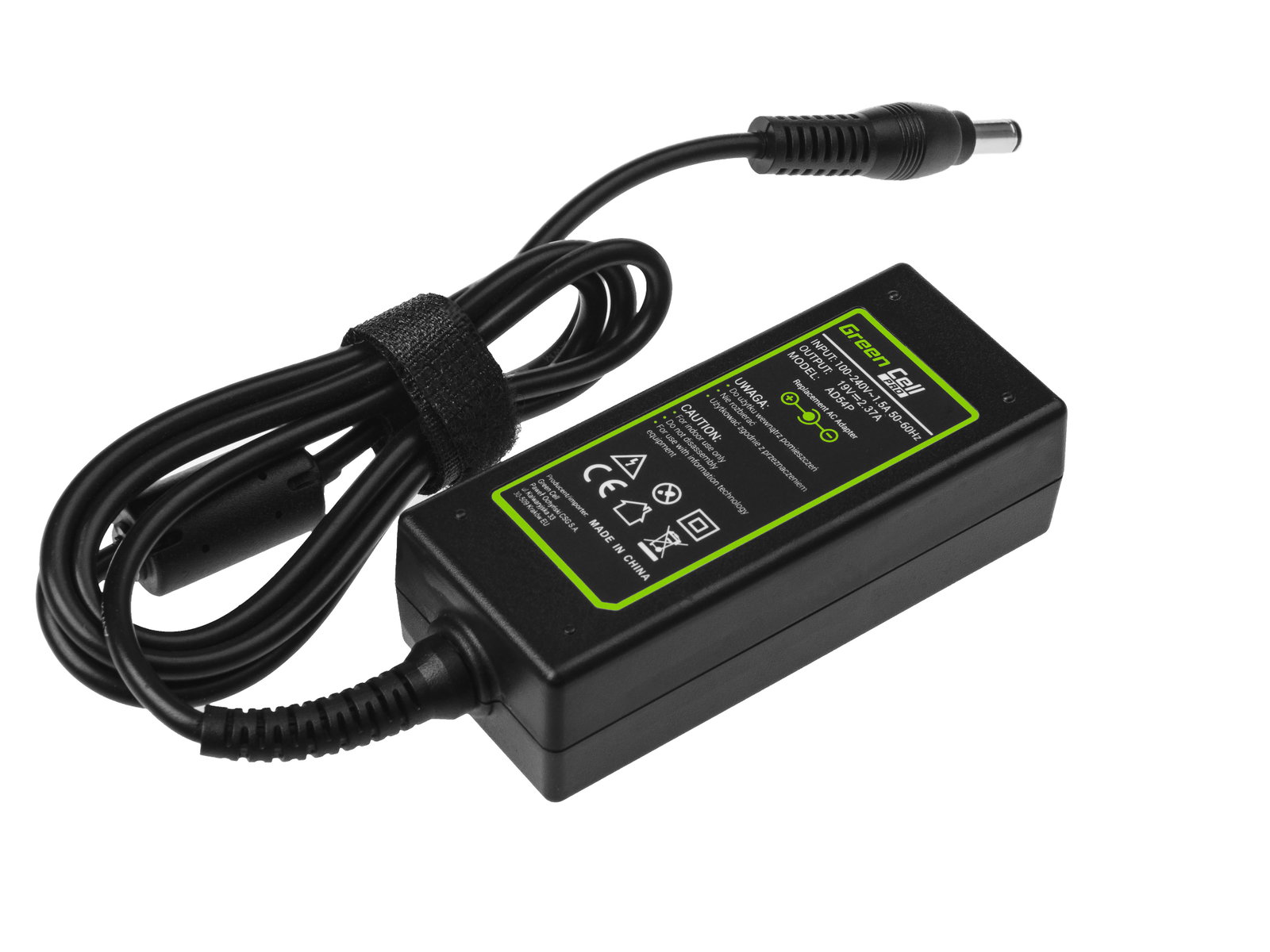 Greencell PRO Laptop Charger for Toshiba Satellite C50D C870D 19V 2.37A 45W