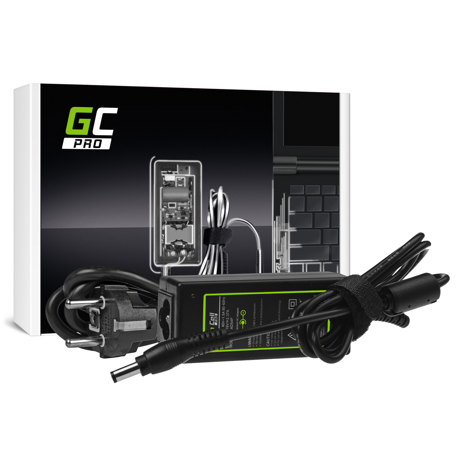 Greencell PRO Laptop Charger for Toshiba Satellite C50D C870D 19V 2.37A 45W