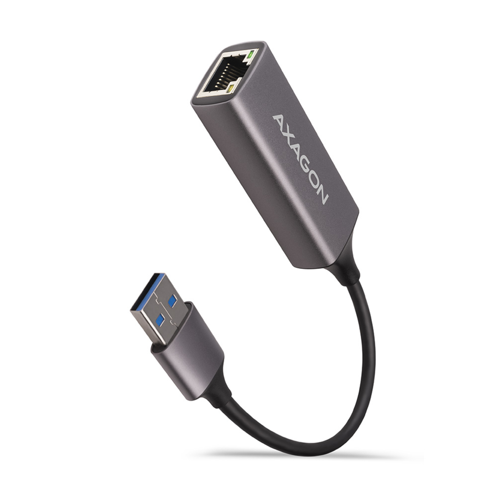 Axagon ADE-TR Gigabit Ethernet 10/100/1000 Adapter USB 3.1 Type A Titanium Gray