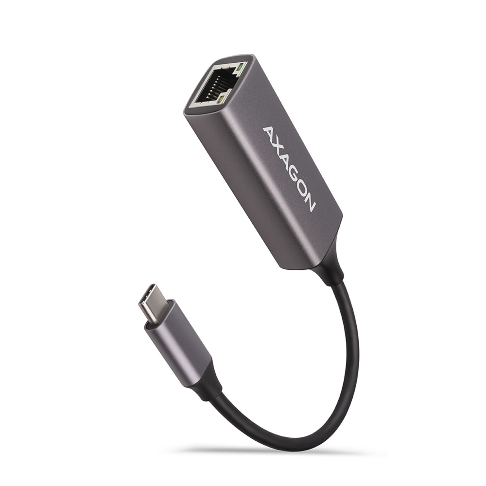 Axagon ADE-TRC Gigabit Ethernet 10/100/1000 Adapter USB 3.1 Type C Titanium Gray