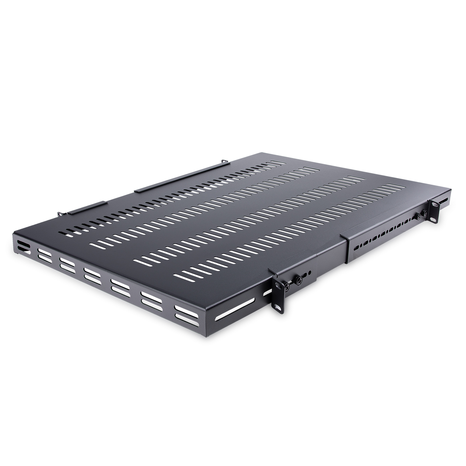 StarTech.com Server Rack Shelf 1U Adjustable Mount Depth Heavy Duty Rack Shelf Sc