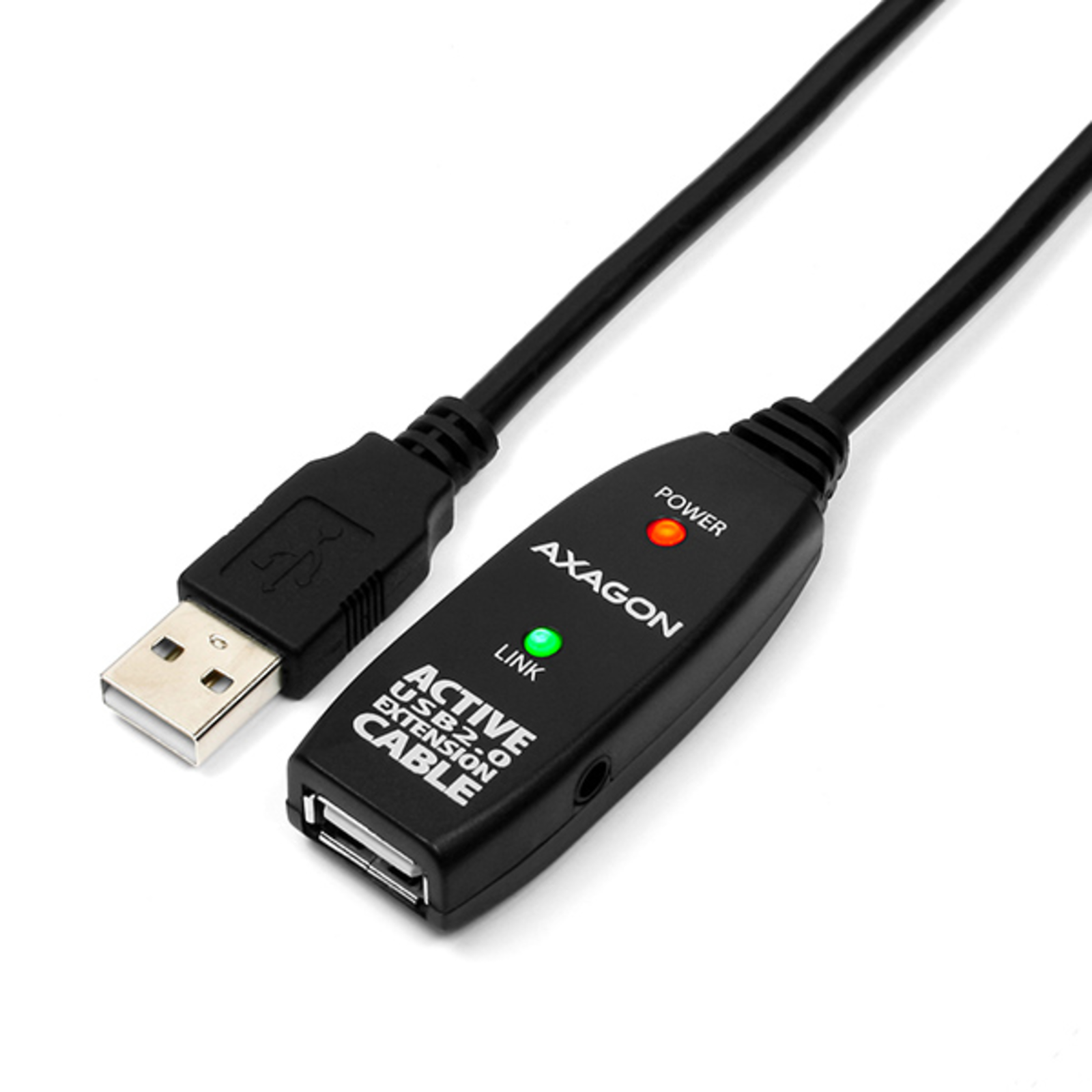 Axagon ADR-205 Active USB Extension Cable USB 2.0 USB-A to USB-A 5m