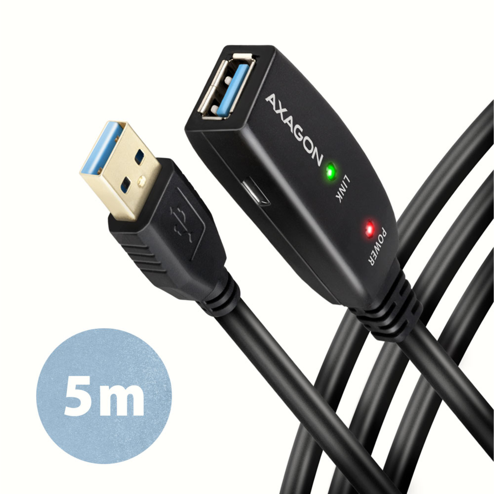 Axagon USB 3.2 Gen 1 Extension Cable Active 5m