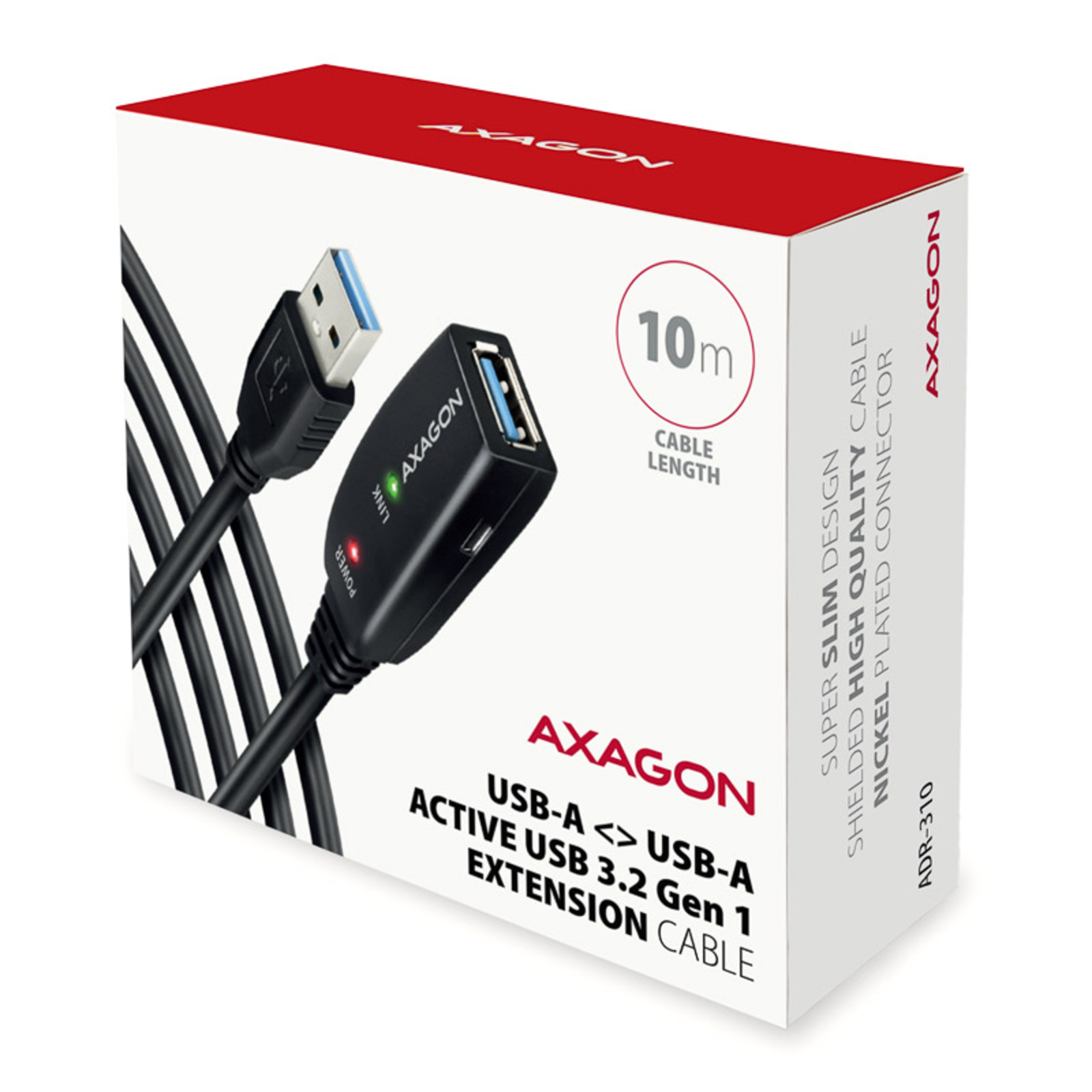 Axagon ADR-310 USB 3.2 Gen 1 Extension Cable Active 10m