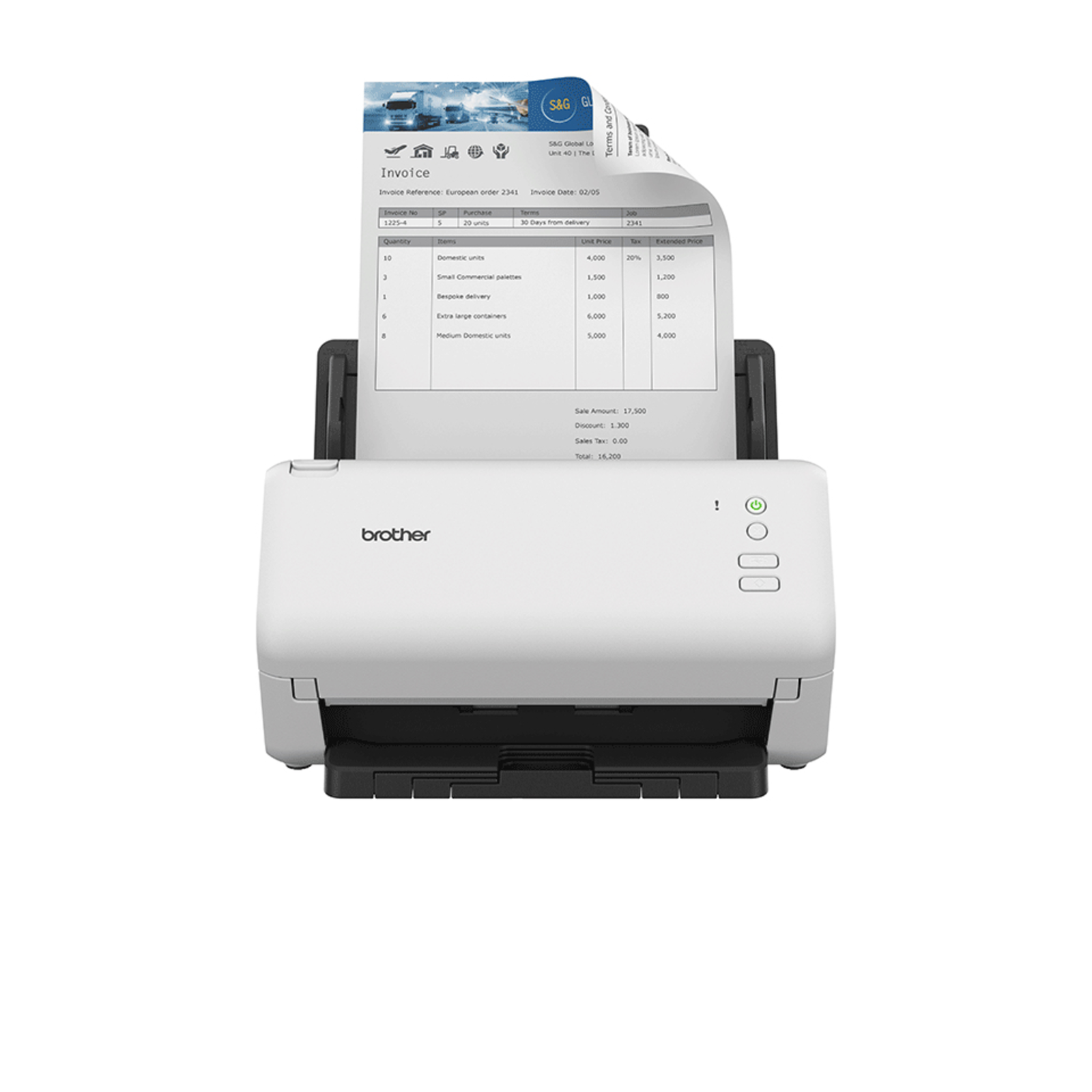 Bredher ADS-4100 Document Scanner Dual CIS Duplex A4 600 Dpi X 600 Dpi
