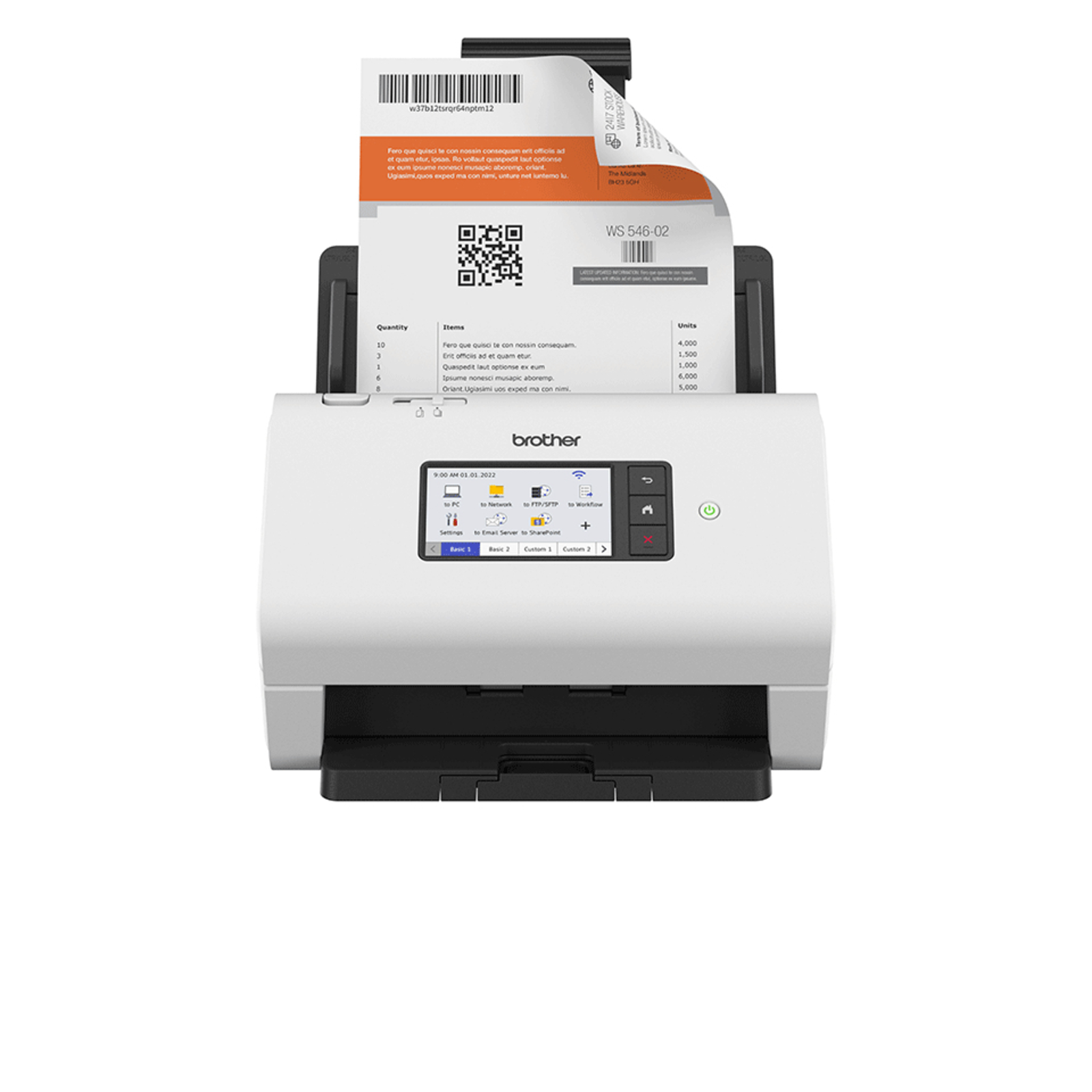 Bredher ADS-4900W Document Scanner Dual CIS Duplex A4 600 Dpi X 600 Dpi