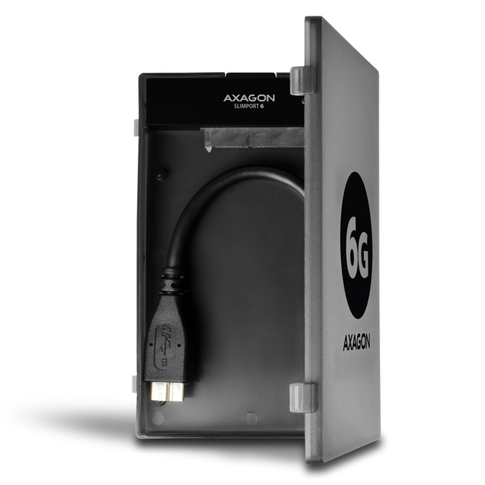 Axagon ADSA-1S6 External Enclosure/USB 3.0 Adapter S-ATA 2.5inch (Grey)