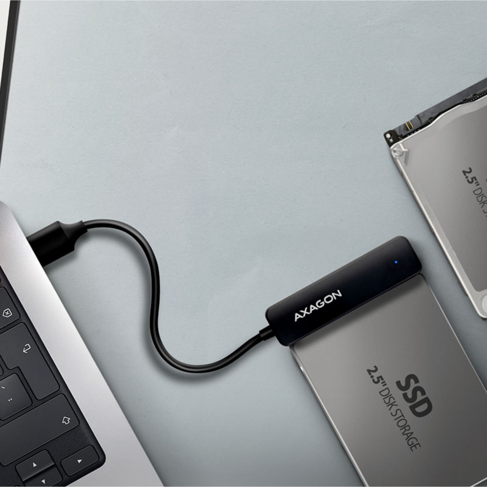 Axagon ADSA-FP2A USB 3.2 Adapter to S-ATA 2.5inch SSD/HDD Self-powered