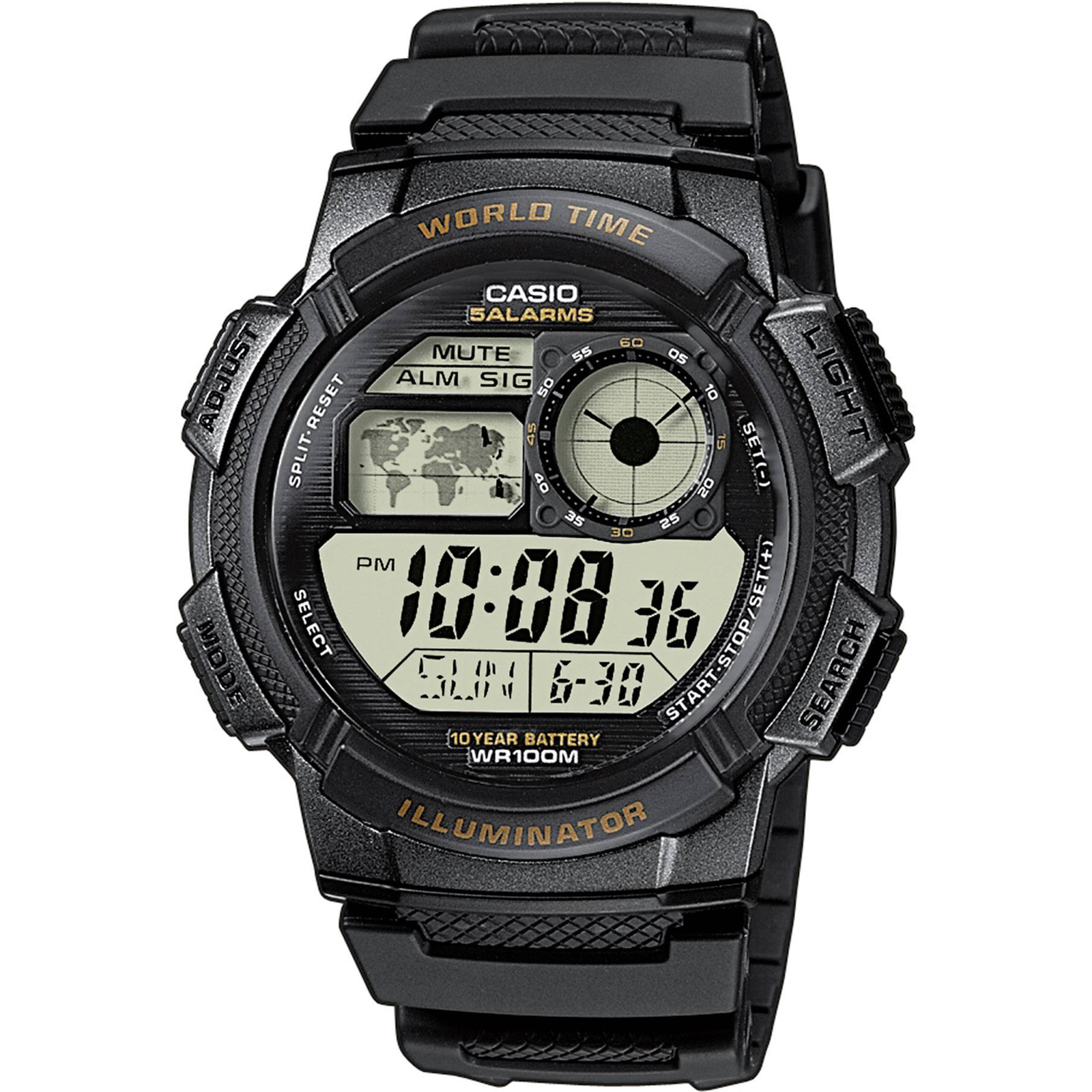 Casio AE-1000W-1AVEF Resin Resin CR2025 10 Year(s) 40 G 43.7 X 13.7 X 48.1mm