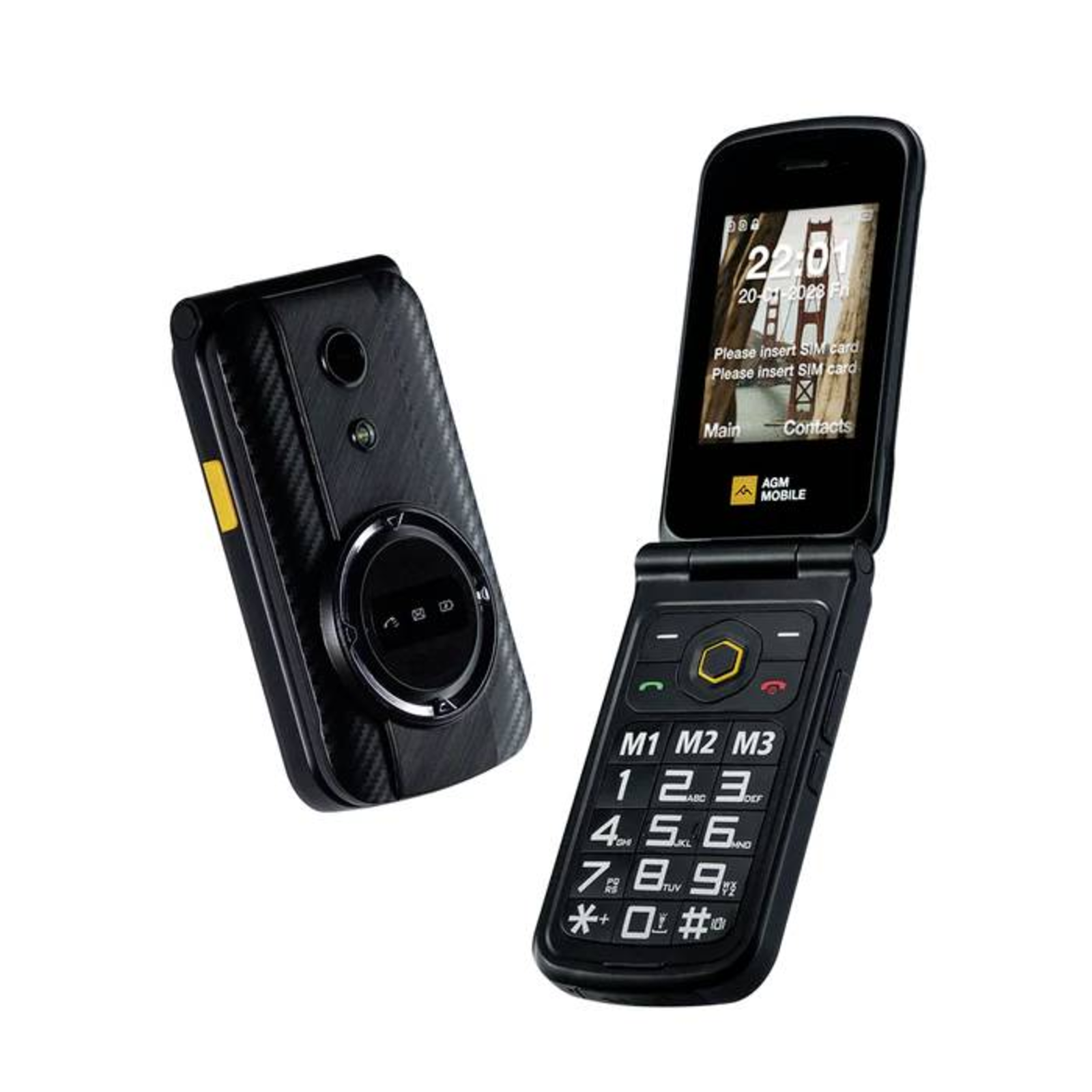 AGM Mobile M8 Klapper 4G Rugged Black