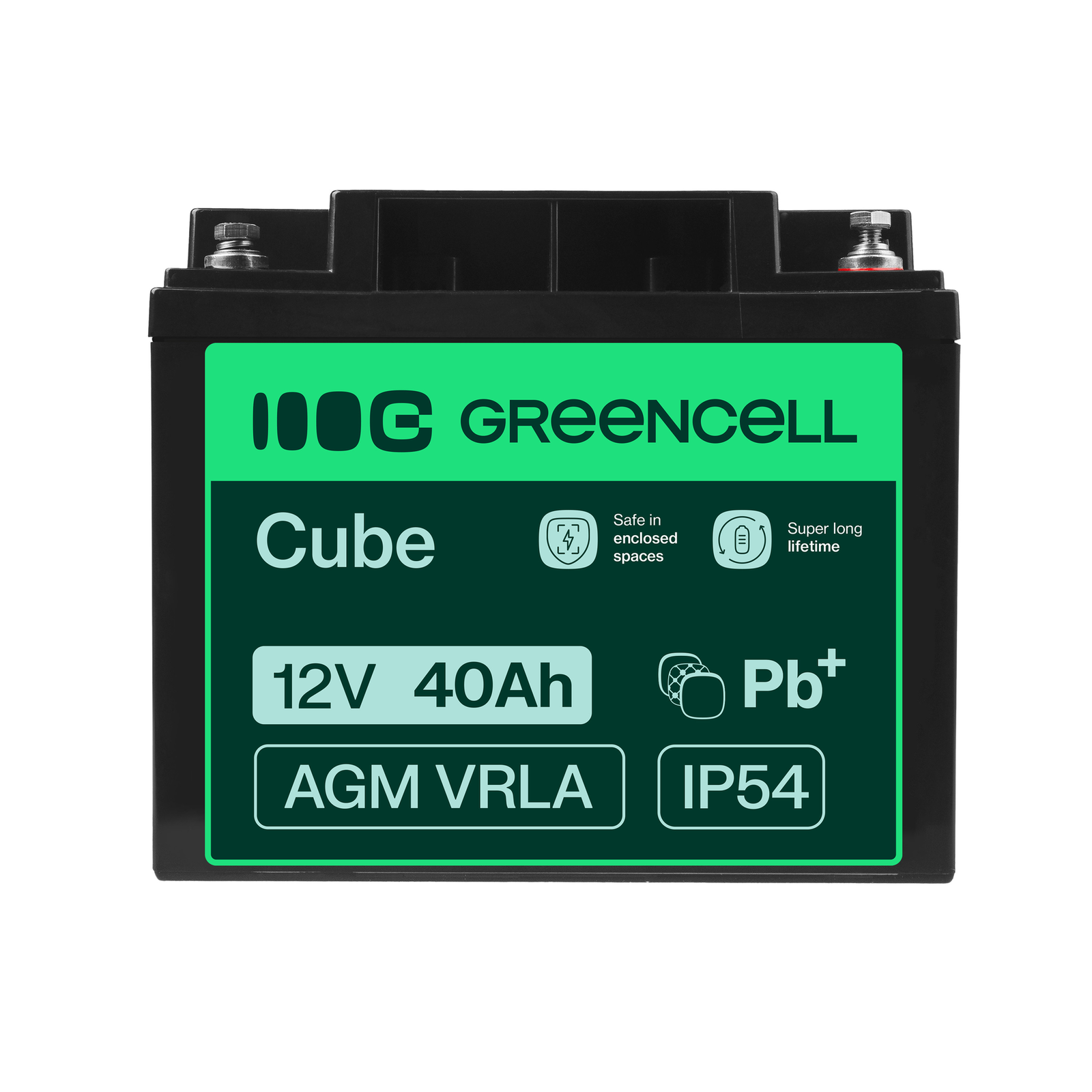 Greencell AGM Battery Lead Acid VRLA 12V 40Ah