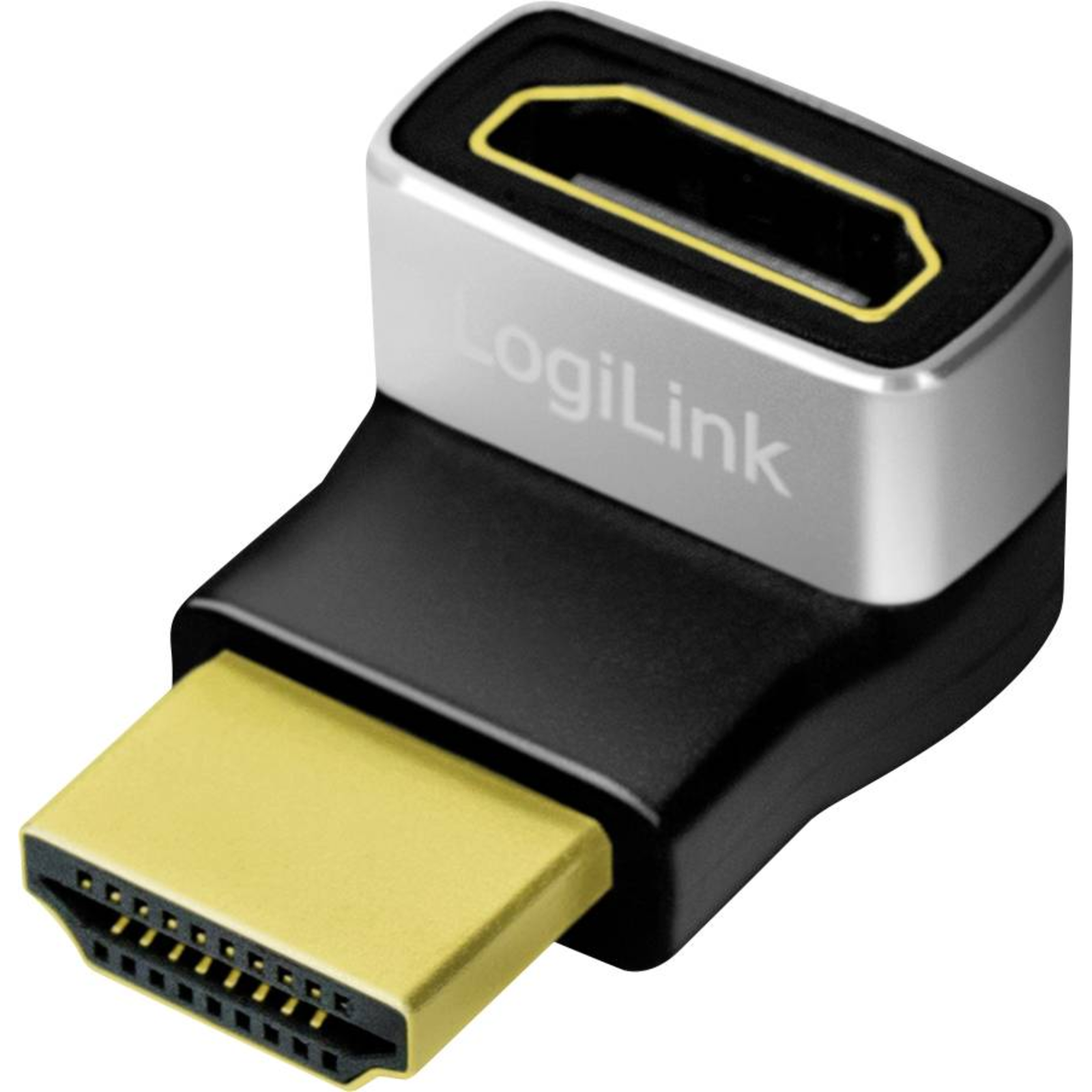 LogiLink AH0007A HDMI Adapter (1x HDMI Socket 1x HDMI Plug) Black-grey