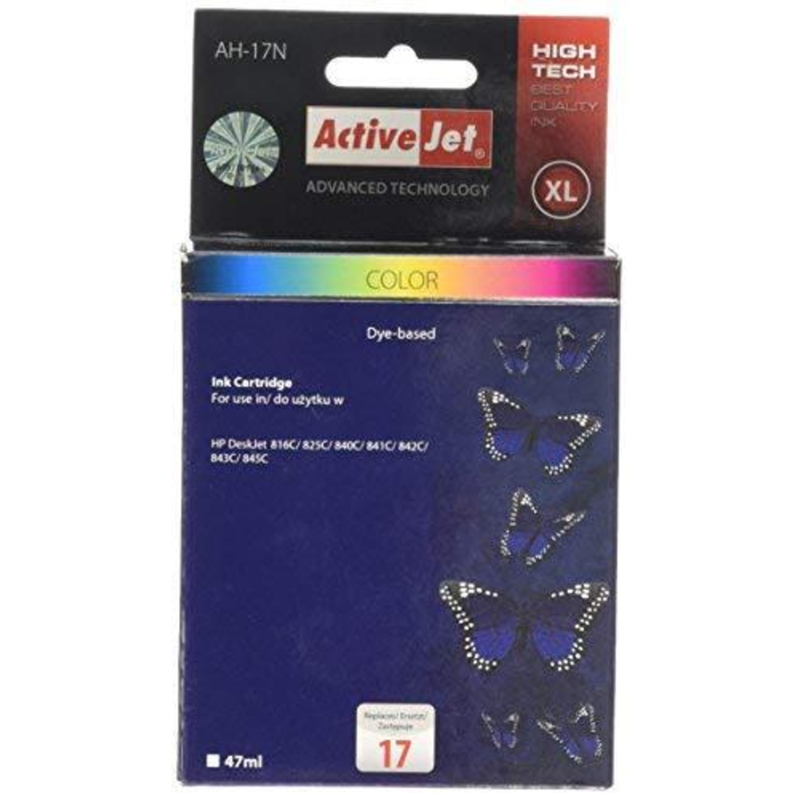 Activejet AH-17N Ink Replacement HP 17 C6625A Supreme 47 Ml Colour