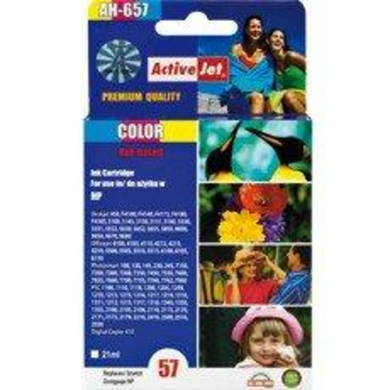 Activejet AH-57R Ink Replacement HP 57 C6657AE Premium 21 Ml Colour