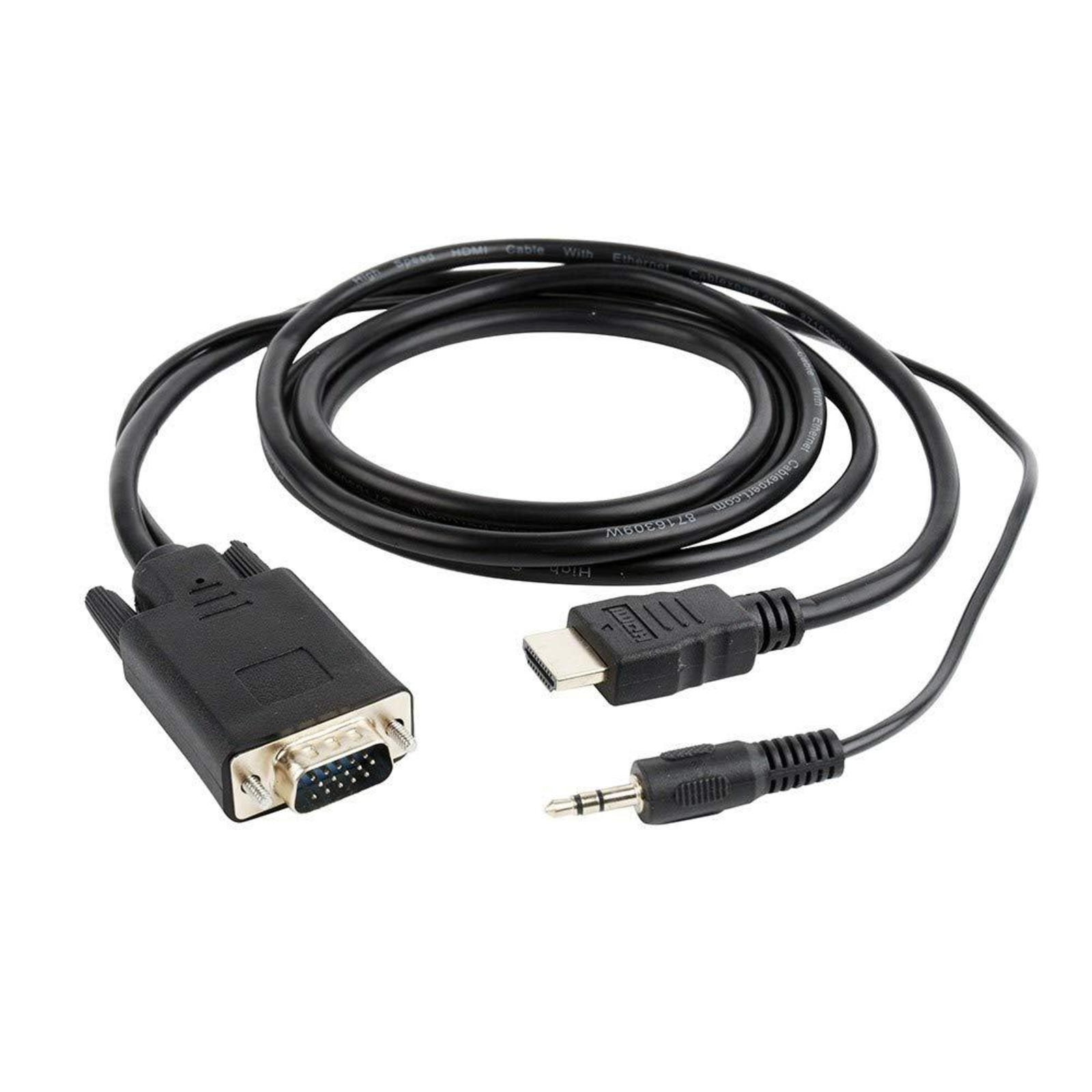 Gembird A-HDMI-VGA-03-6 Video Cable Adapter 1.8 M VGA 3.5 Mm Black