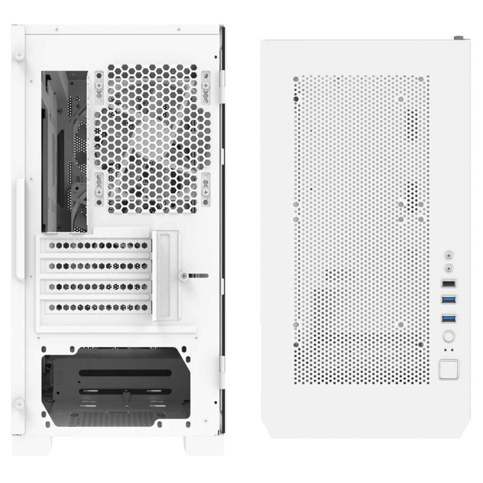 Montech AIR 100 ARGB Micro-ATX Tempered Glass White
