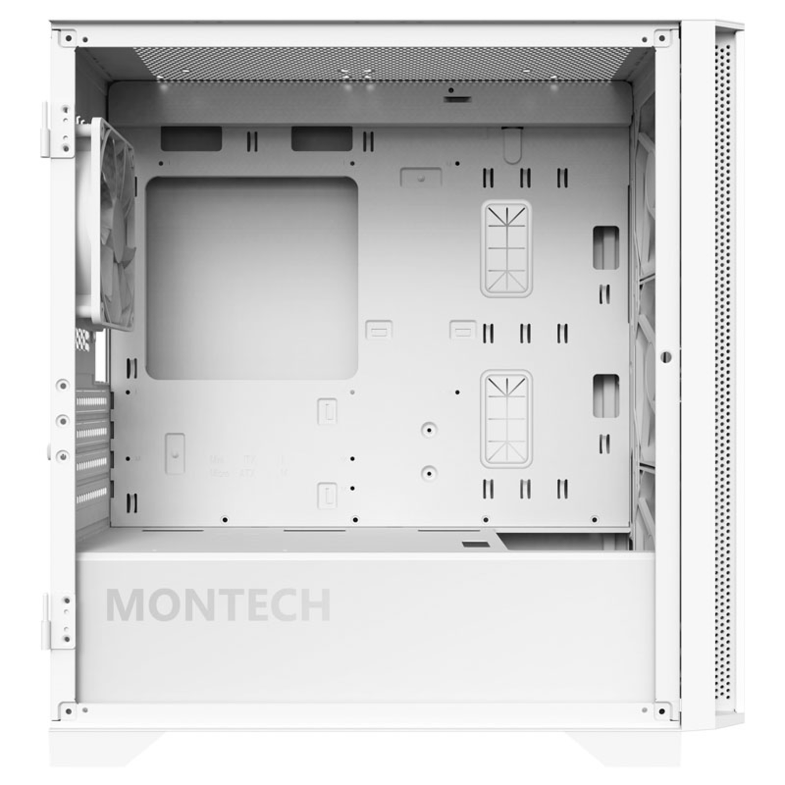 Montech AIR 100 ARGB Micro-ATX Tempered Glass White