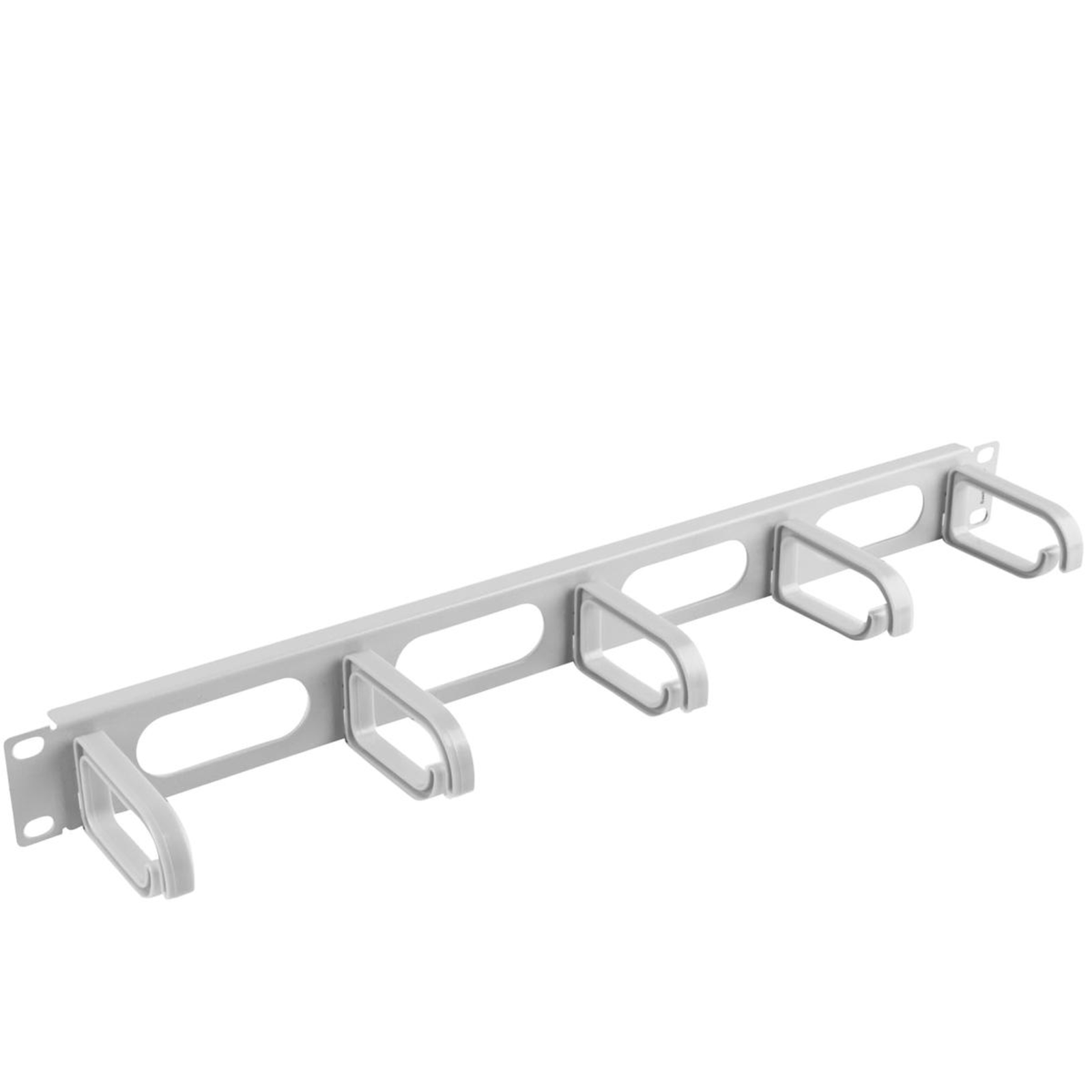 Lanberg AK-1205-S Cable Management Panel Grey Metal Plastic 1U 48.3 Cm (19 Inches) 482.6 Mm