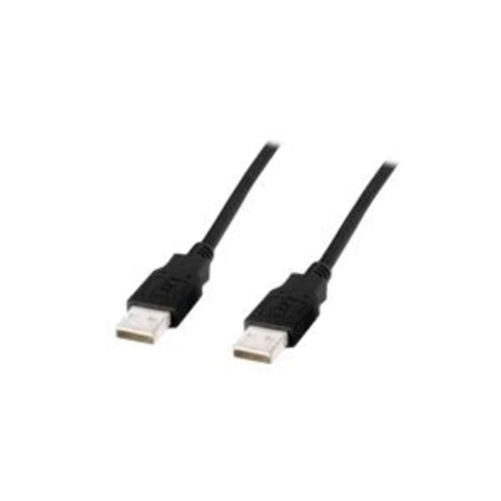 Digitus USB Cable USB 2.0 USB-A Plug USB-A Plug 1.00 M Black Double Shielded AK-300101-010-S