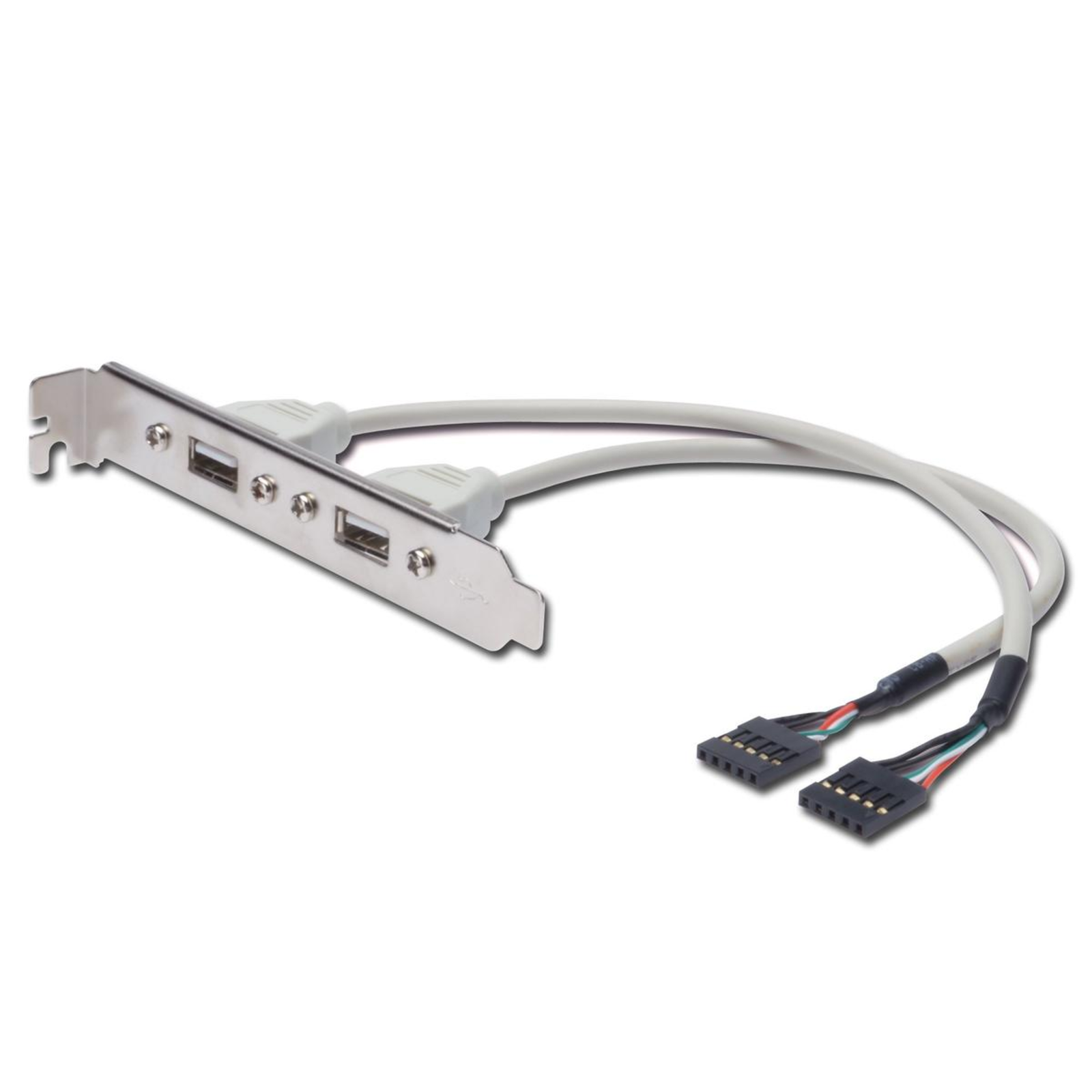 Digitus USB 2.0 Connection Cable (2x USB 2.0 Plug Internal 5-pin 2x USB 2.0 Socket A) 25.00 Cm