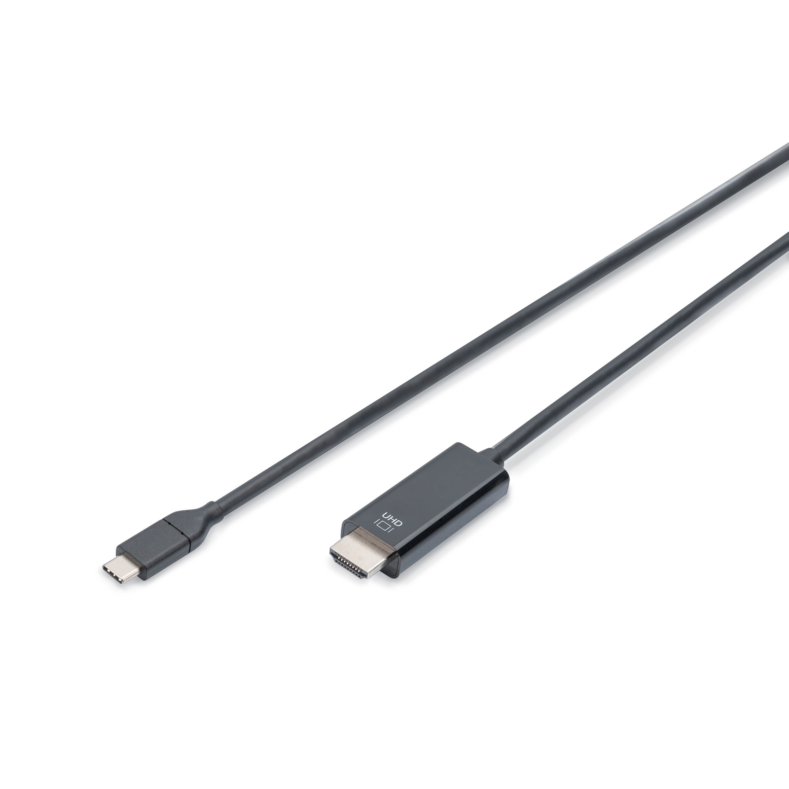Digitus USB C Adapter Cable Type C -HDMI A 4K St/St 2.0m Black
