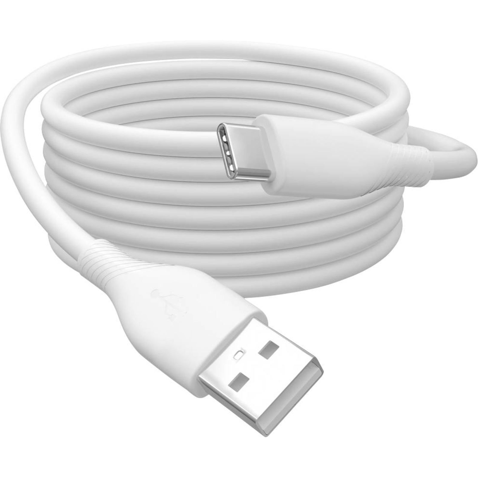 Digitus USB Cable 2.0 USB-A Plug USB-C 0.50 M White Flexible Highly FlexibleUSB Silicone Excellent