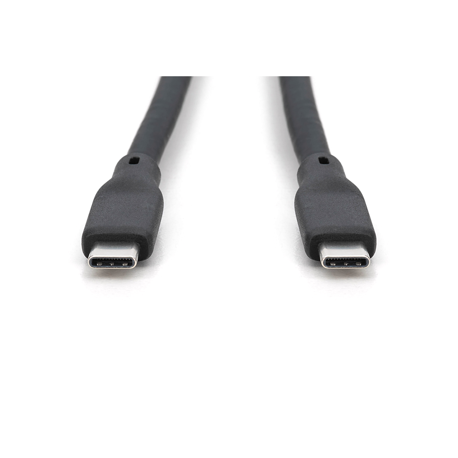 Digitus USB Silicone Charging And Connection Cable USB-C to USB-C 2m 20G 8K 240W Black