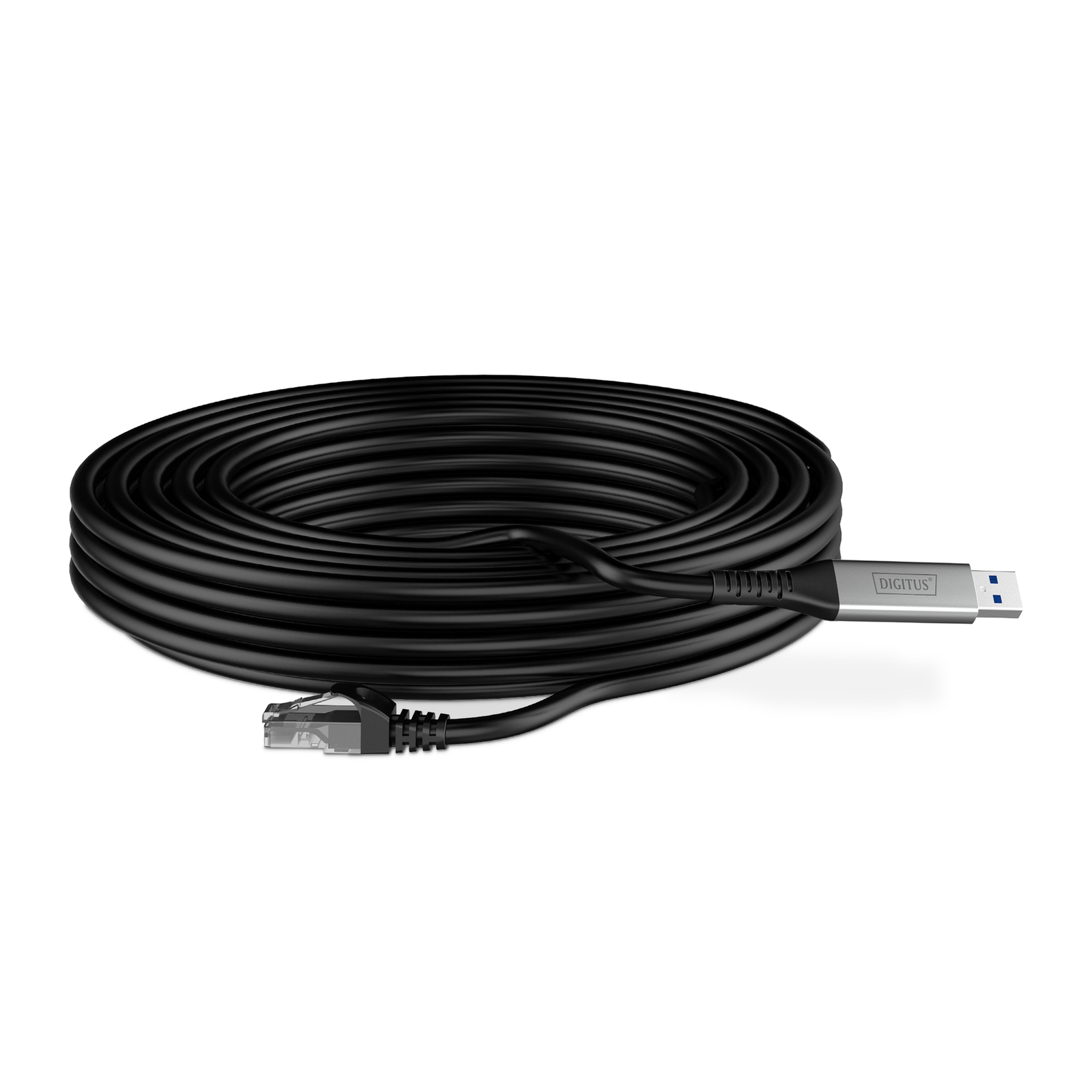 DIGITUS USB 3.2 Gen1 RJ45 Ethernet Cable 1Gbit/s 10m