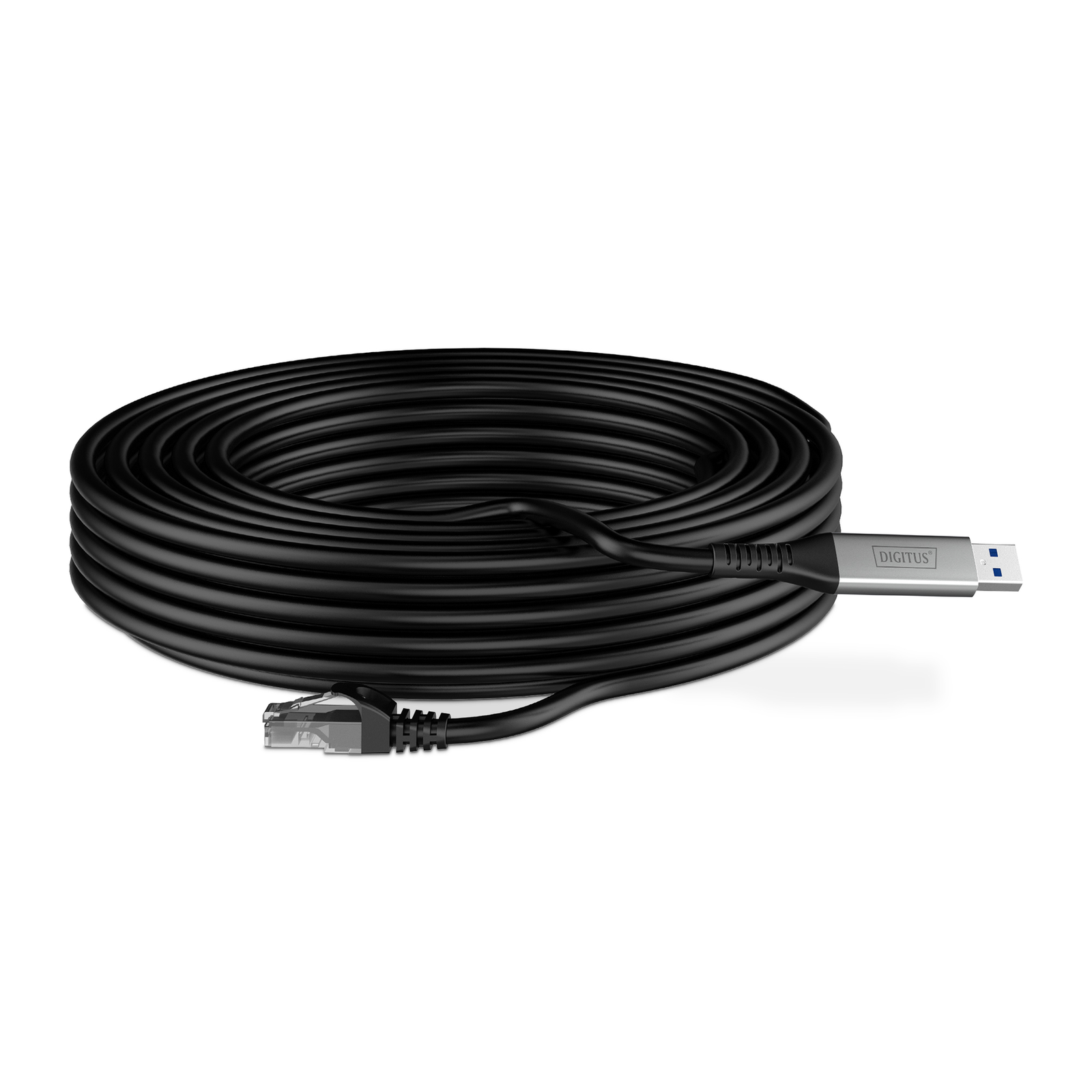 DIGITUS USB 3.2 Gen1 RJ45 Ethernet Cable 1Gbit/s 15m