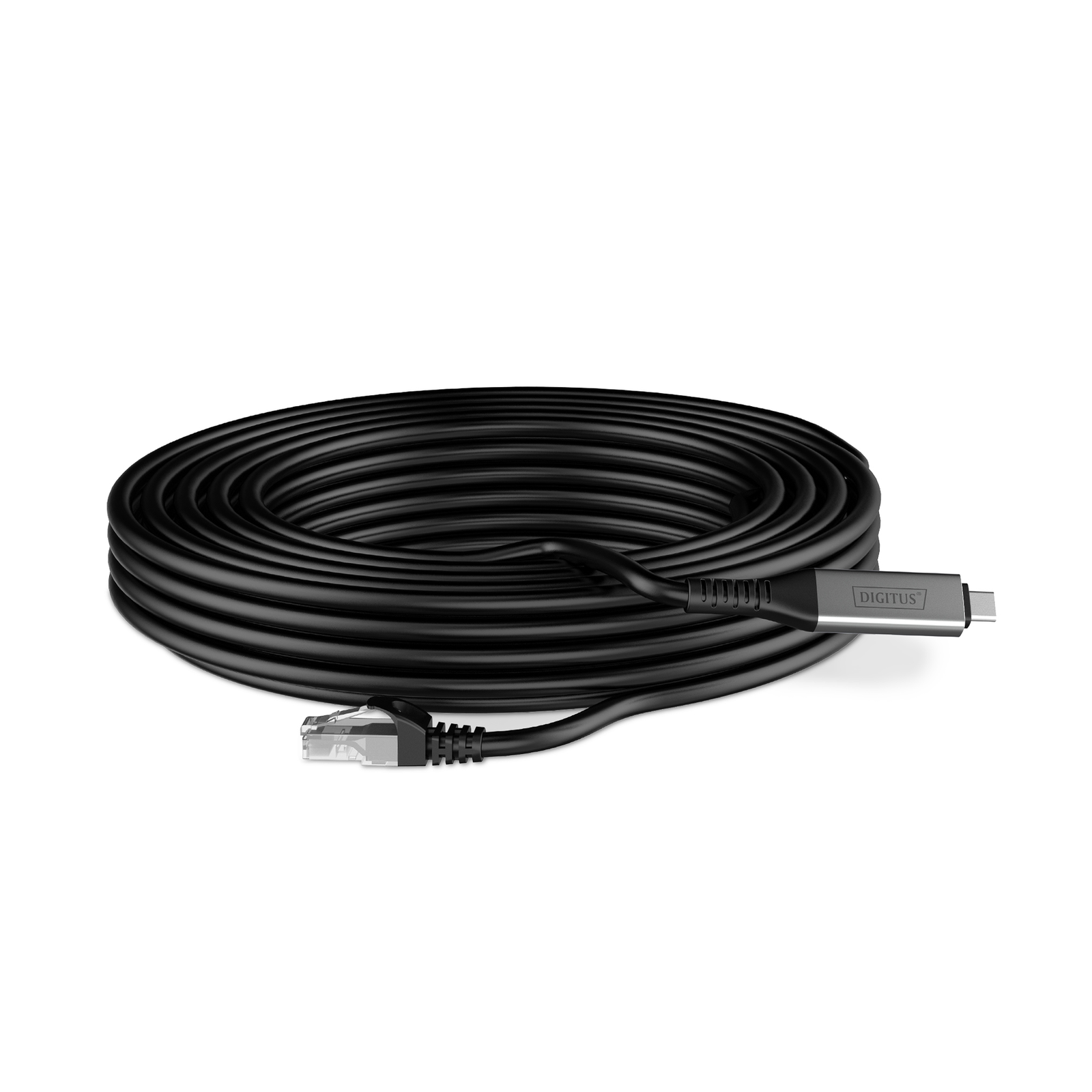 DIGITUS USB-C 3.2 Gen1 RJ45 Ethernet Cable 1Gbit/s 10m