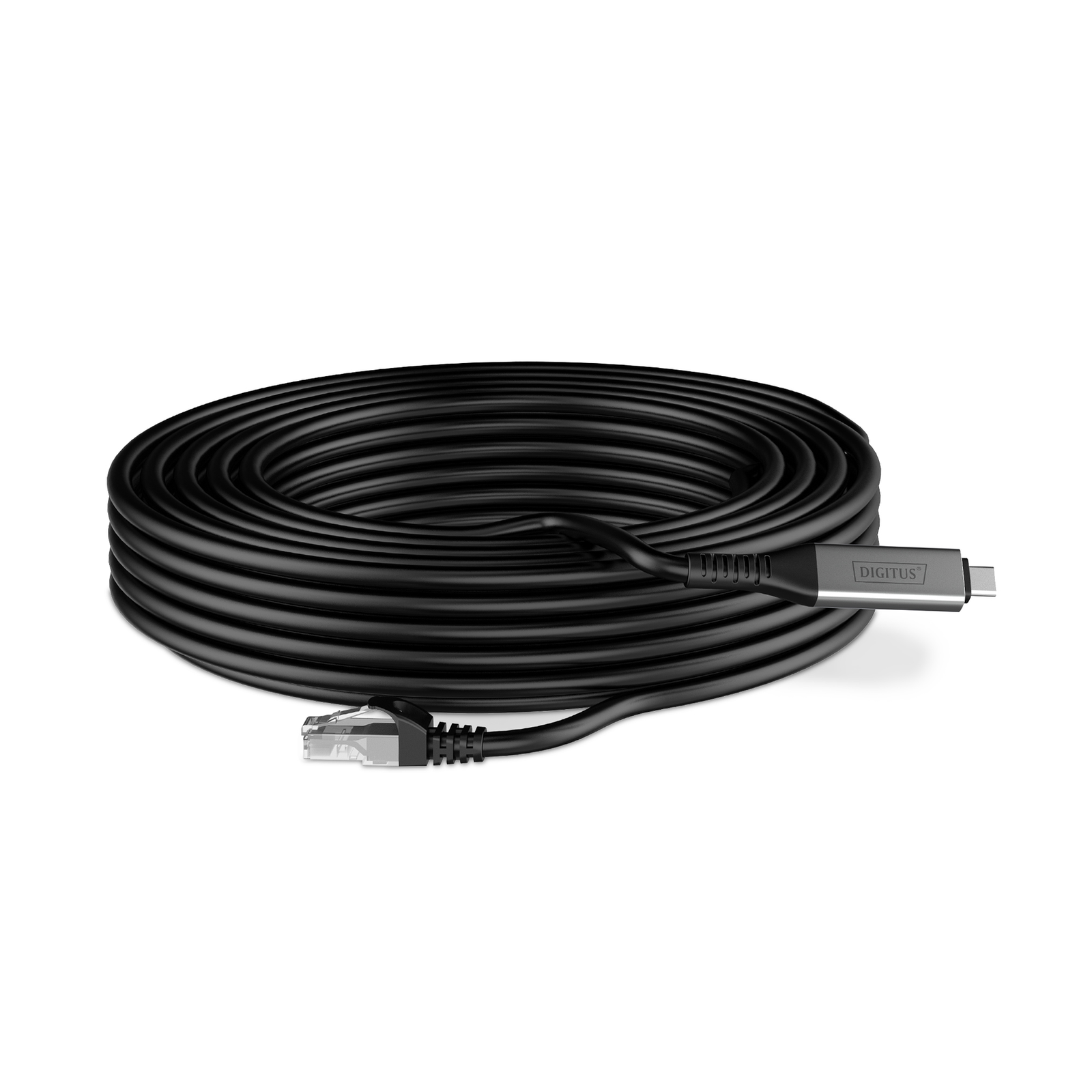 DIGITUS USB-C 3.2 Gen1 RJ45 Ethernet Cable 1Gbit/s 15m