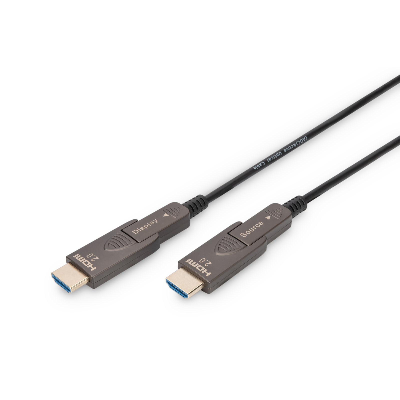 Digitus HDMI Hybrid Fibre Optic Cable 4K Detachable 30m Black