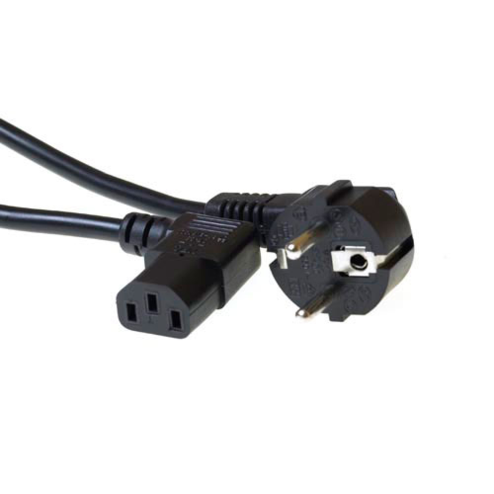 ACT 230V Connection Cable Schuko Male (angled) C13 (angled)