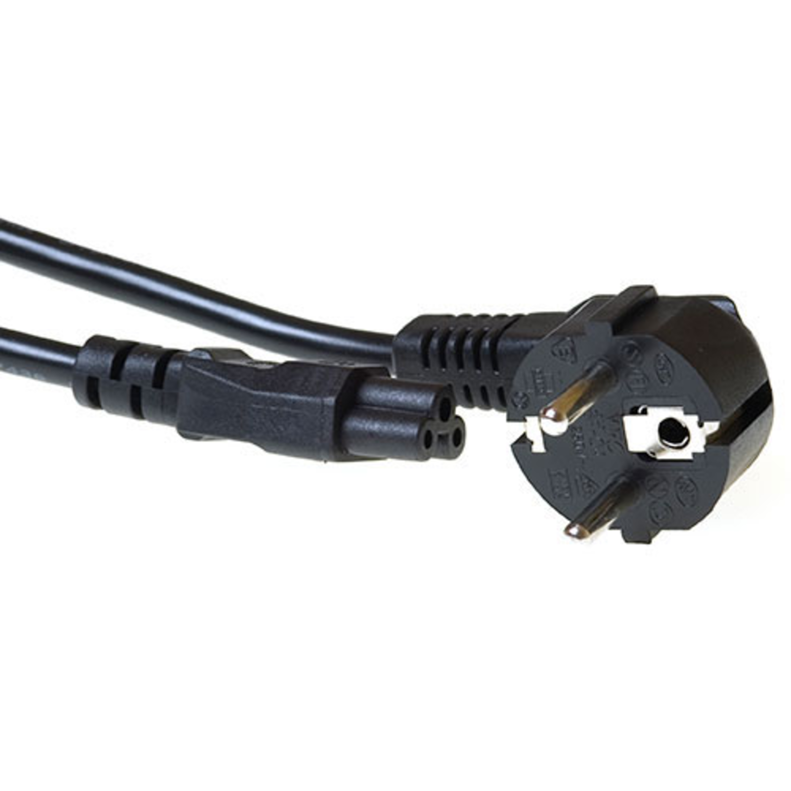 ACT Power Cable Earthed Plug CEE7/7 Male (angled) C5 1.00 M