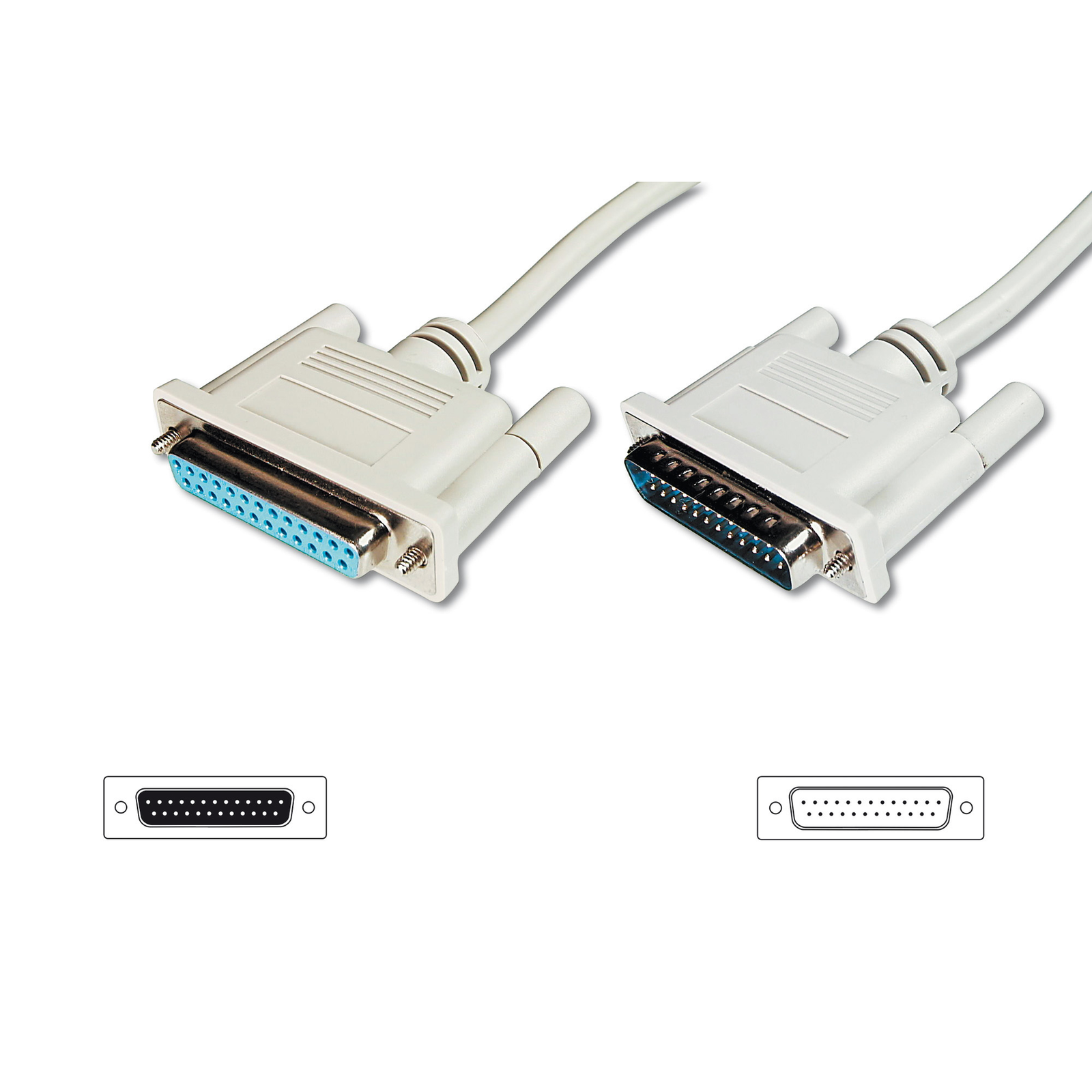 Digitus Data Transfer Extension Cable D-Sub25-St D-Sub25-Bu