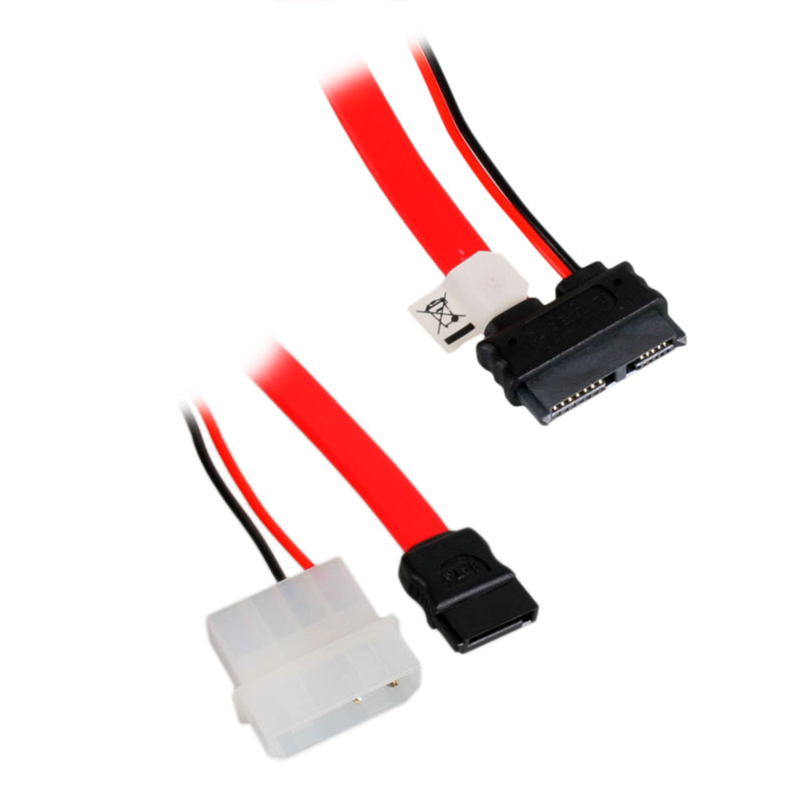 AKASA SATA 2 Combo Cable (data And Power) 20cm Red