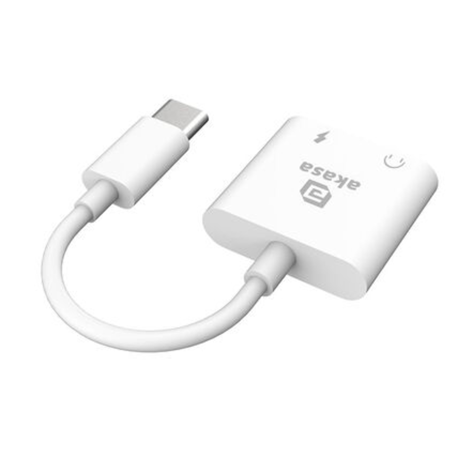 Akasa USB Type-C to 3.5mm Headphone Jack PD 15W Charging Port (AK-CBCA30-08WH)