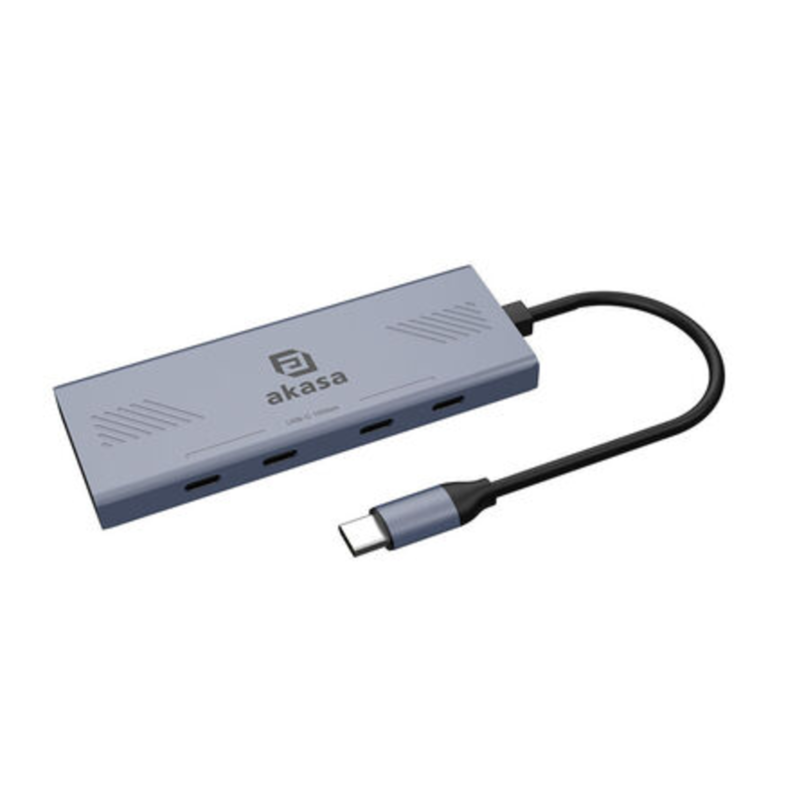 Akasa 4-port USB-C USB 3.2 Gen 2 Multiport HubUSB-C Connector Aluminium Anodised 10Gbps Type