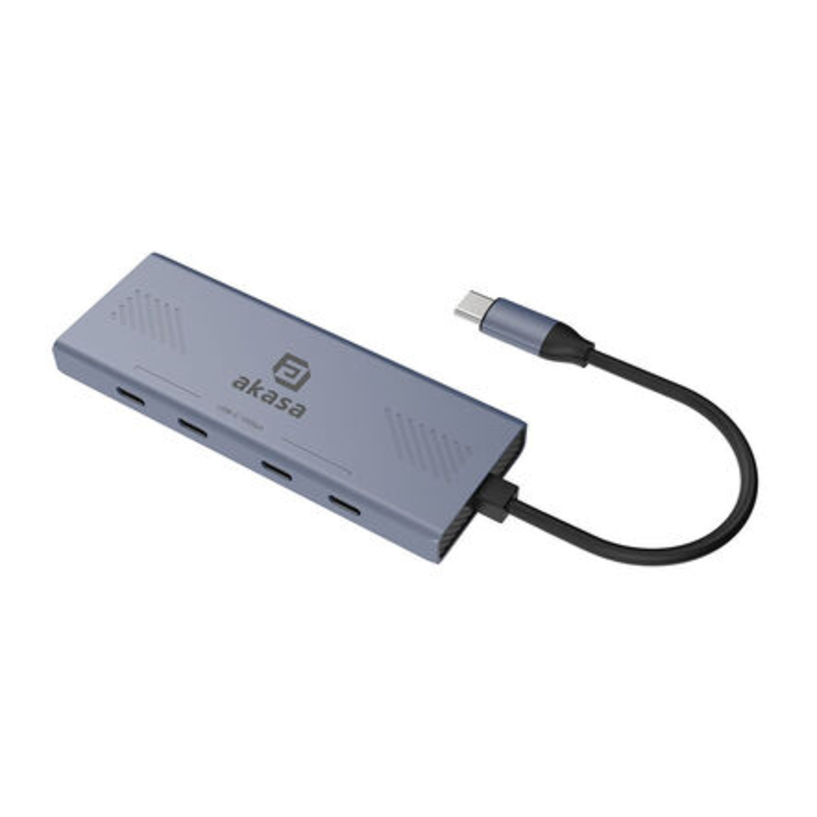 Akasa 4-port USB-C USB 3.2 Gen 2 Multiport HubUSB-C Connector Aluminium Anodised 10Gbps Type