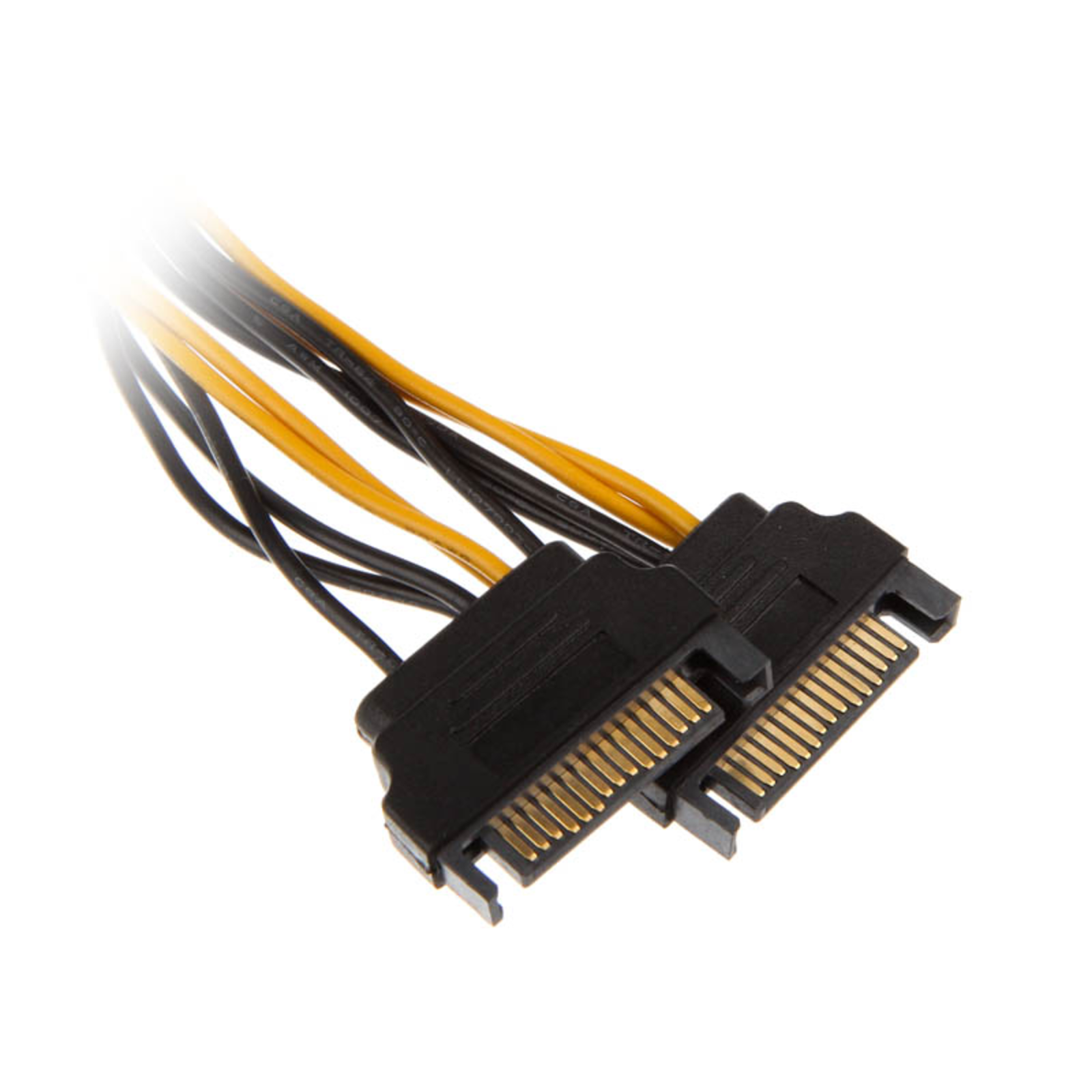 AKASA 2x 15-pin SATA to 1x 6-pin PCIe Adapter