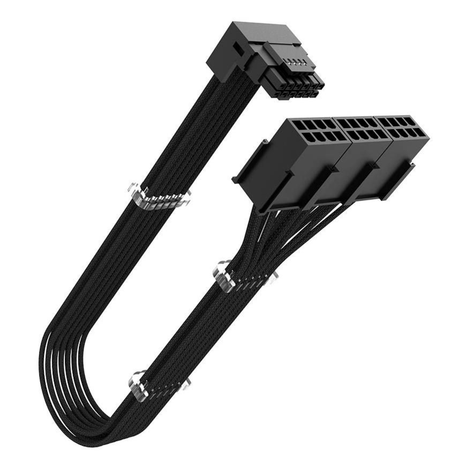 Akasa Cable G-Nexus PX24 AK-CBPW31-30BK 12+4-pin (RA)(m) to 3x8-pin (RA)(w) 30cm