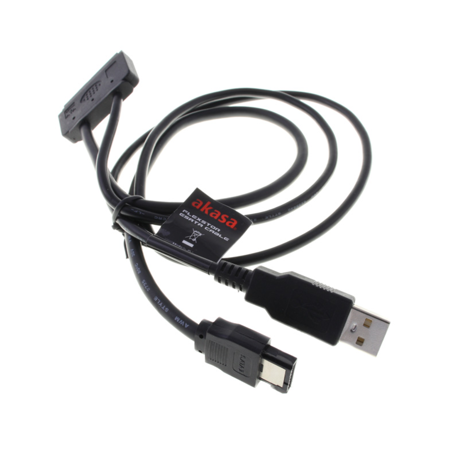 AKASA Flexstor ESATA Cable for 2.5-inch SATA HDD And SSD