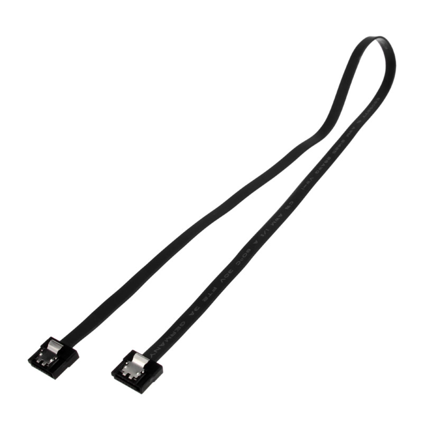 AKASA Proslim SATA 3 Cable 50cm Straight Black