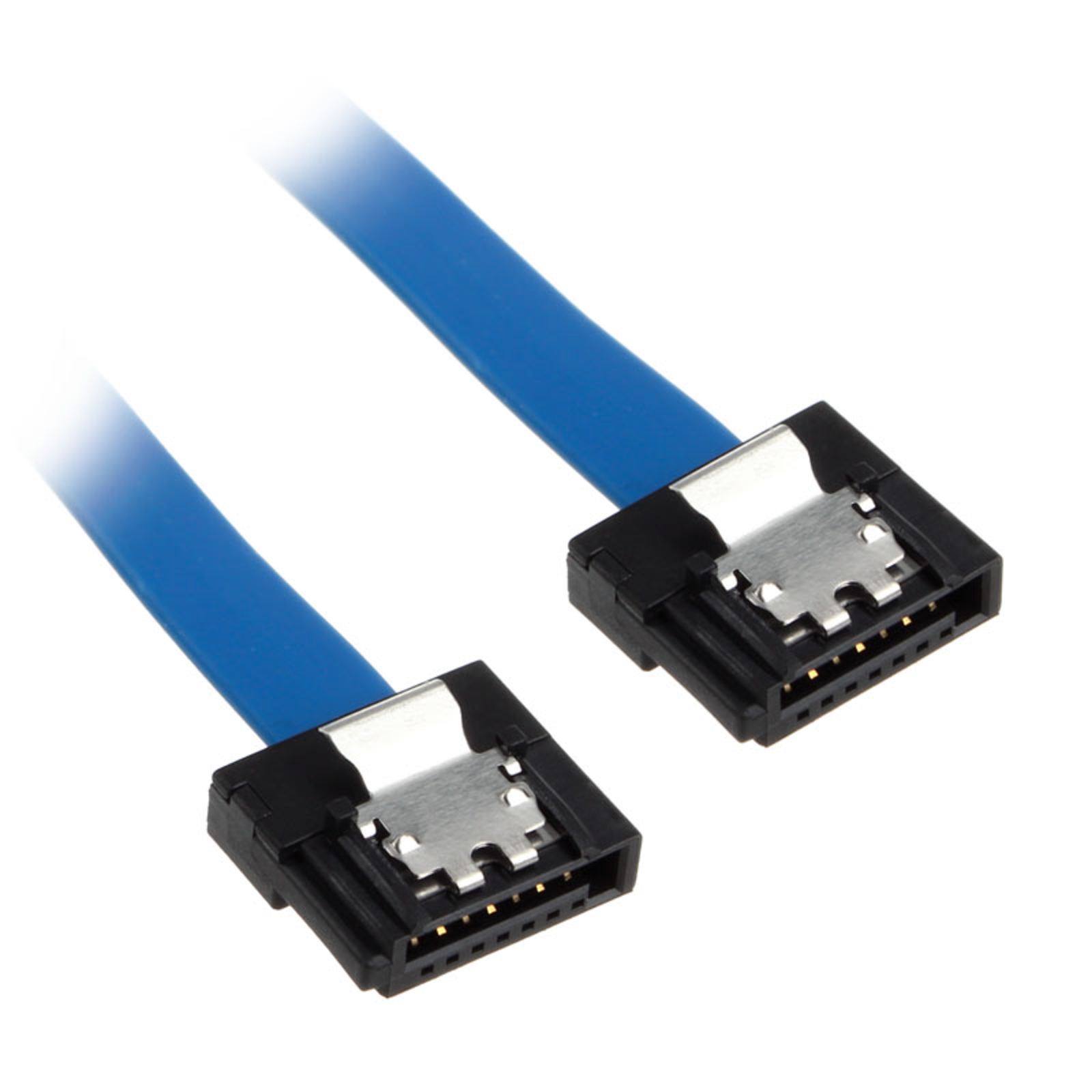 AKASA Proslim SATA 3 Cable 50cm Straight Blue