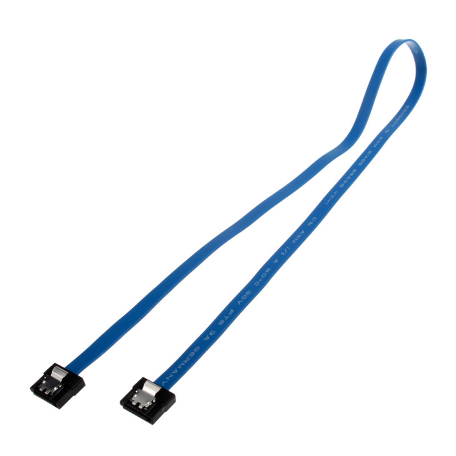 AKASA Proslim SATA 3 Cable 50cm Straight Blue