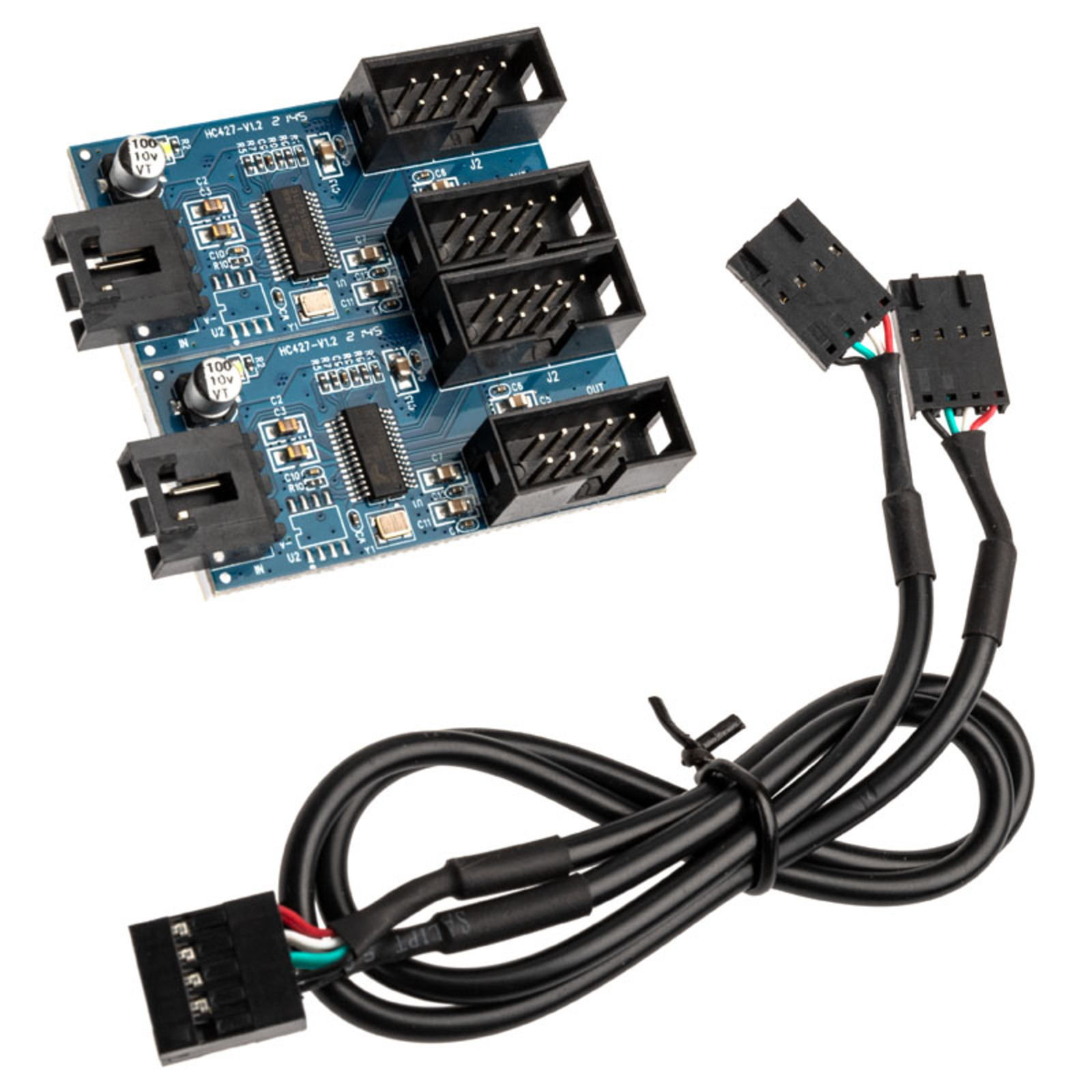 AKASA Internal USB 2.0 Hub Card Incl. 30cm USB Cable