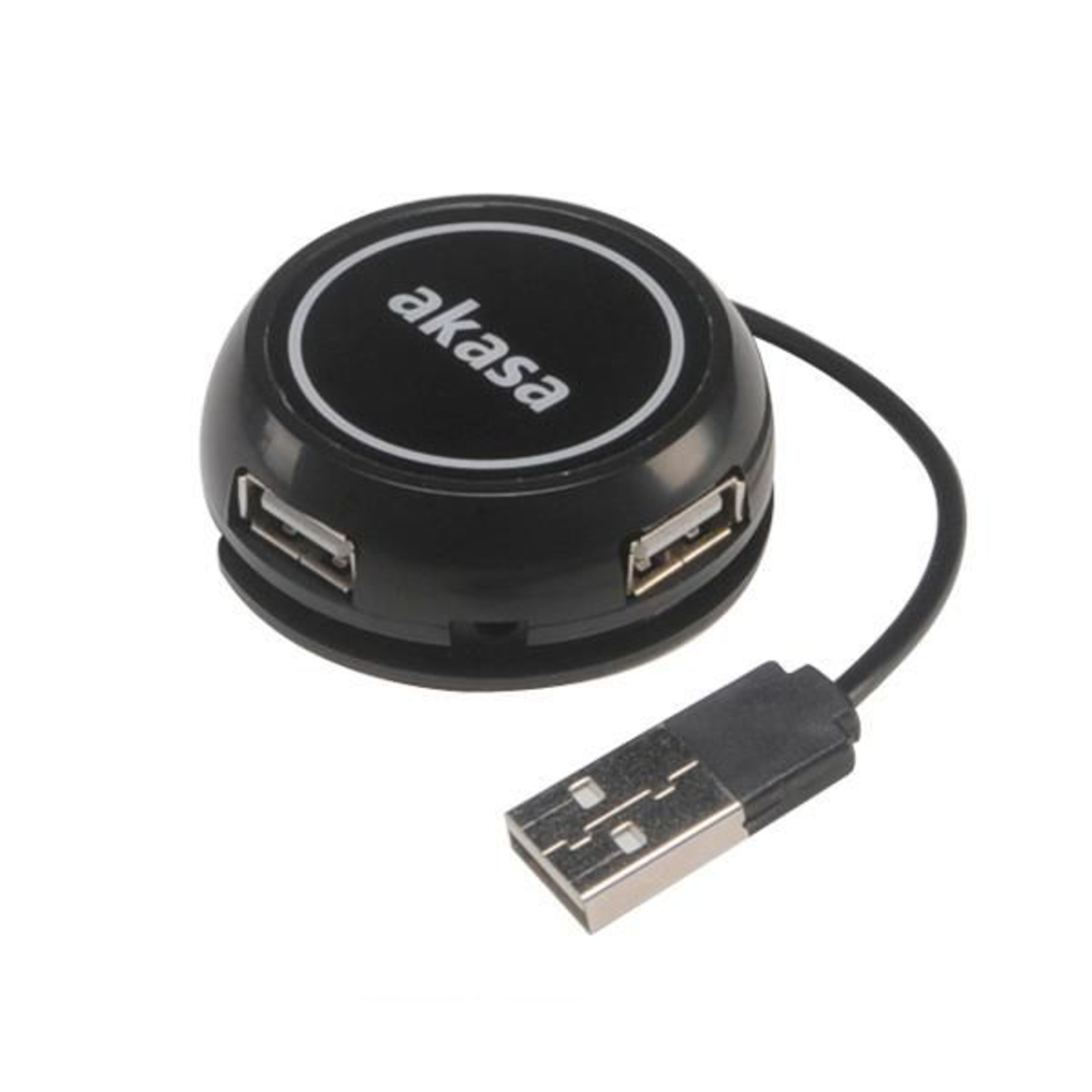 Akasa Connect4C 4-IN-1 USB 2.0 USB 2.0 480 Mbit/s Black 0.17 M USB