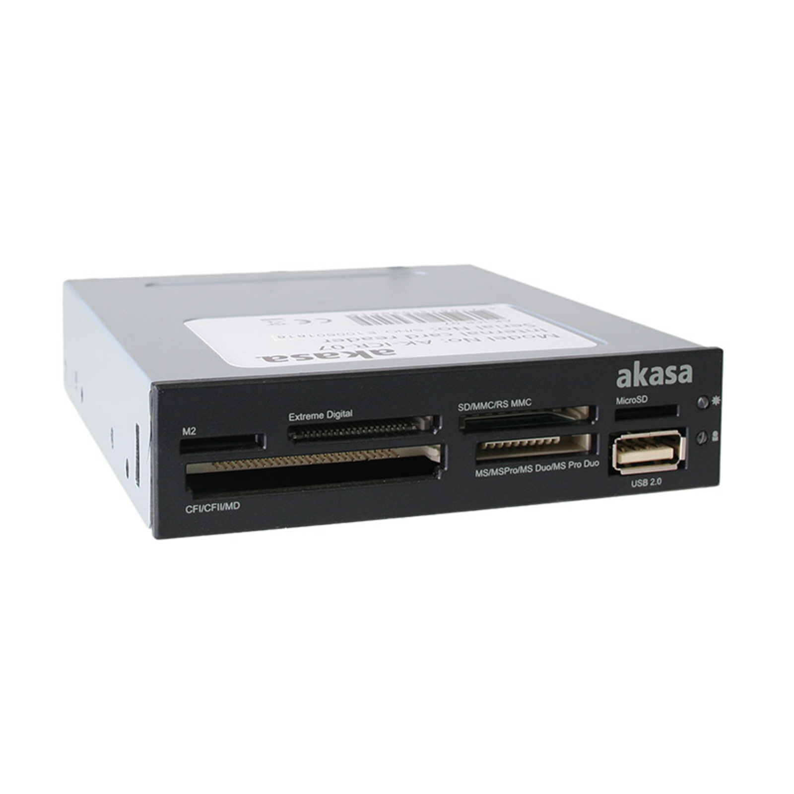 AKASA AK-ICR-07 Internal 6-Port Card Reader 3,5 Black